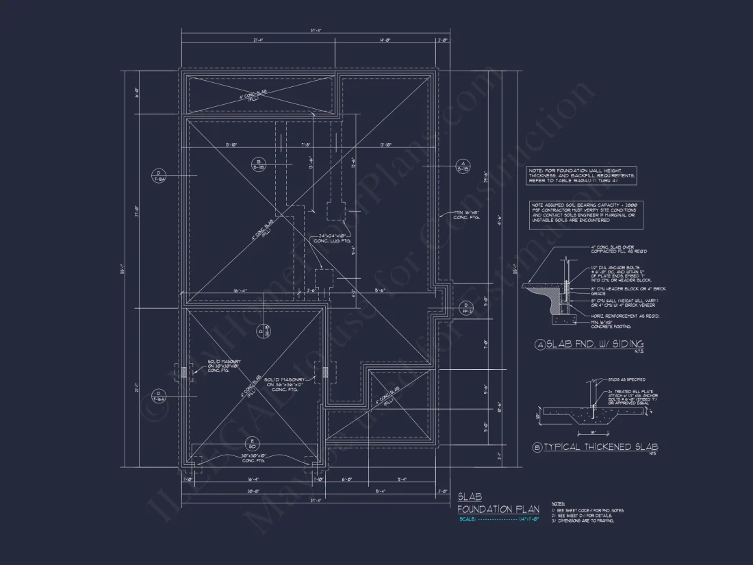 Traditional Craftsman house Plan with 2 Floors and CAD Designs