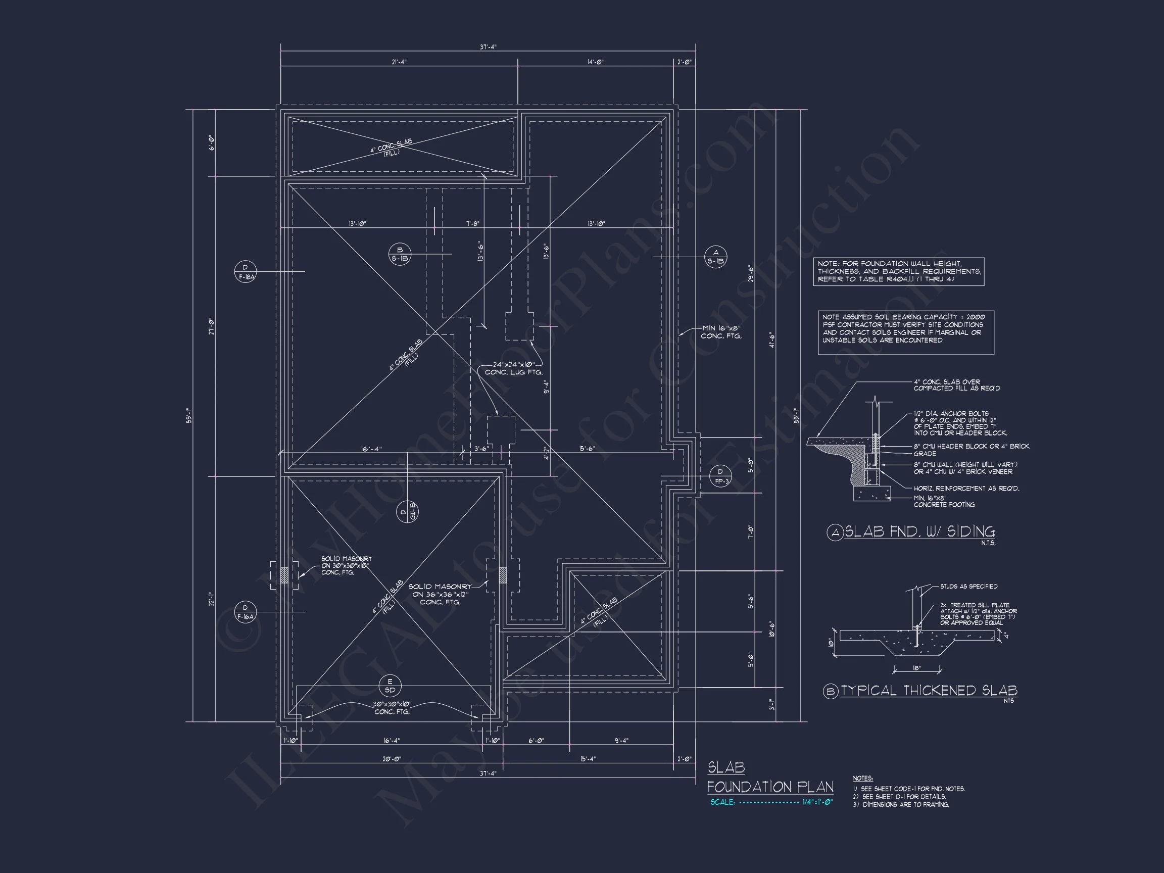 Traditional Craftsman house Plan with 2 Floors and CAD Designs
