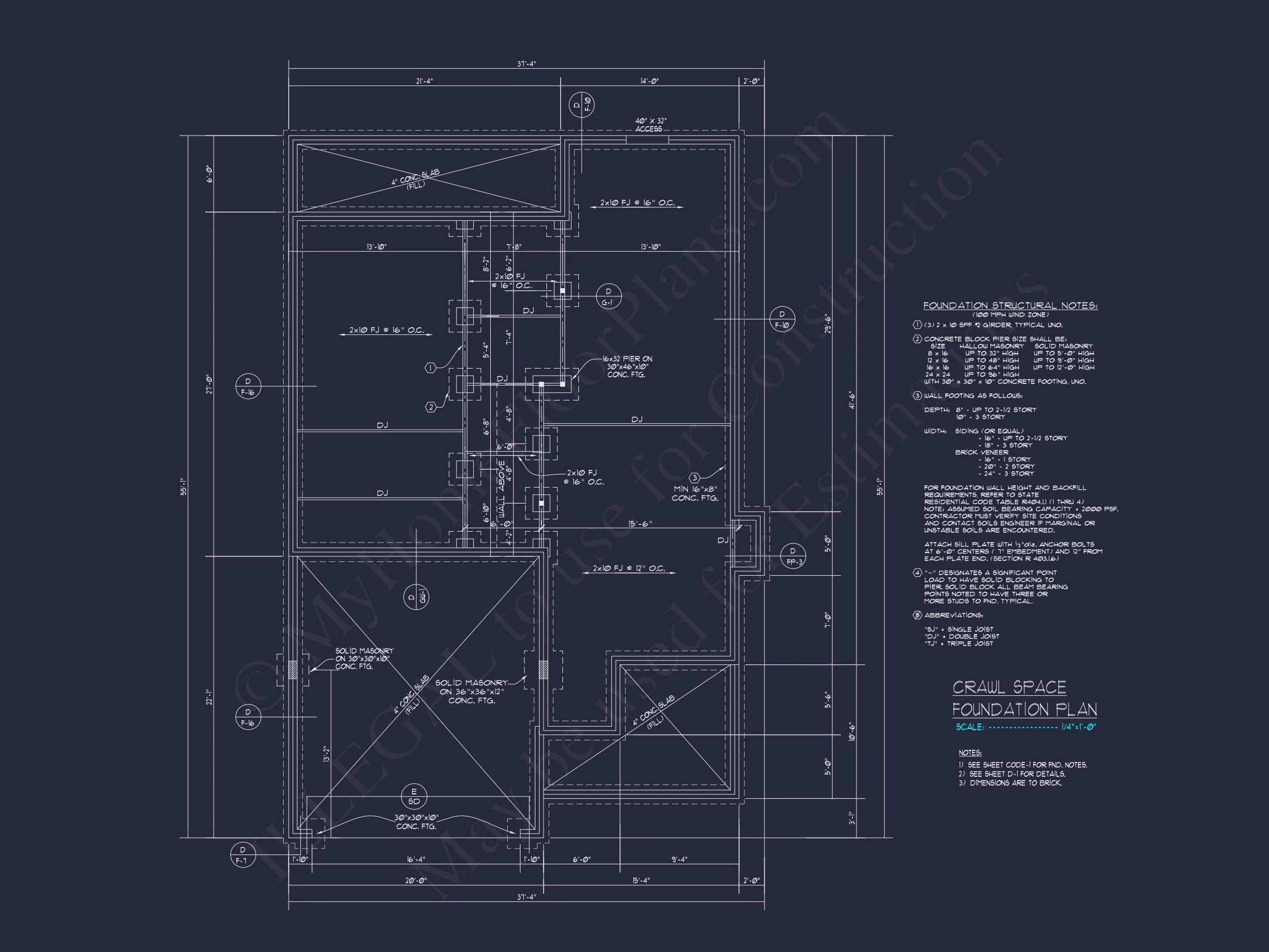 Traditional Craftsman house Plan with 2 Floors and CAD Designs