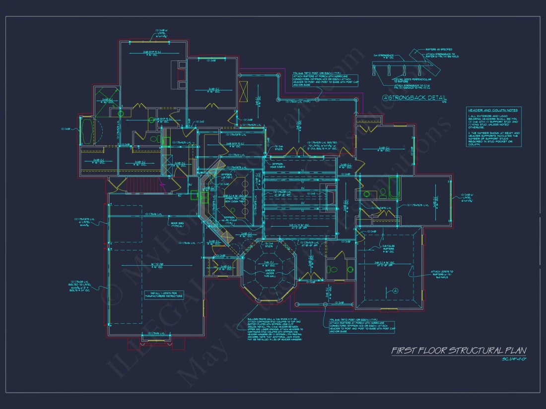 Elegant house Plan: Floor Plan, Blueprint & CAD Designs