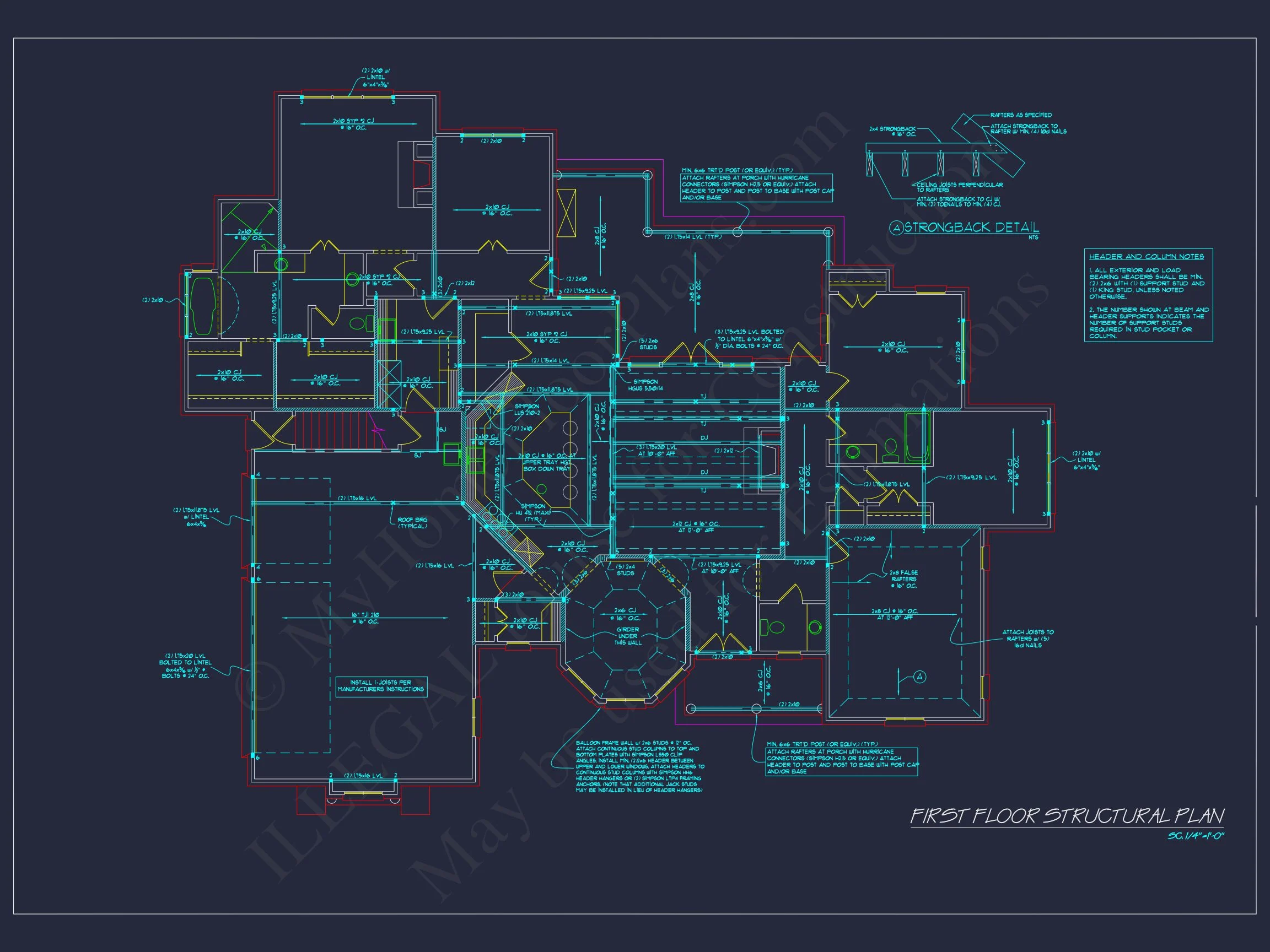 Elegant house Plan: Floor Plan, Blueprint & CAD Designs