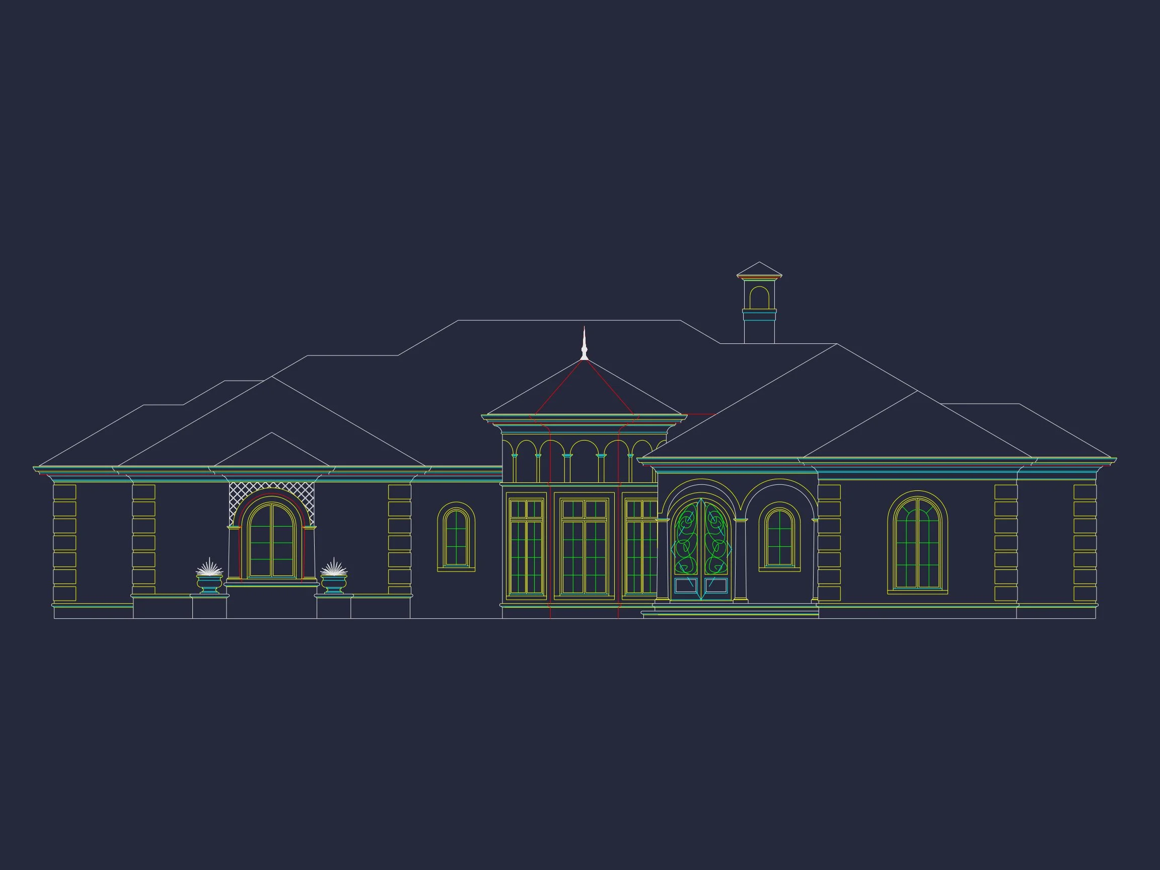 Elegant house Plan: Floor Plan, Blueprint & CAD Designs