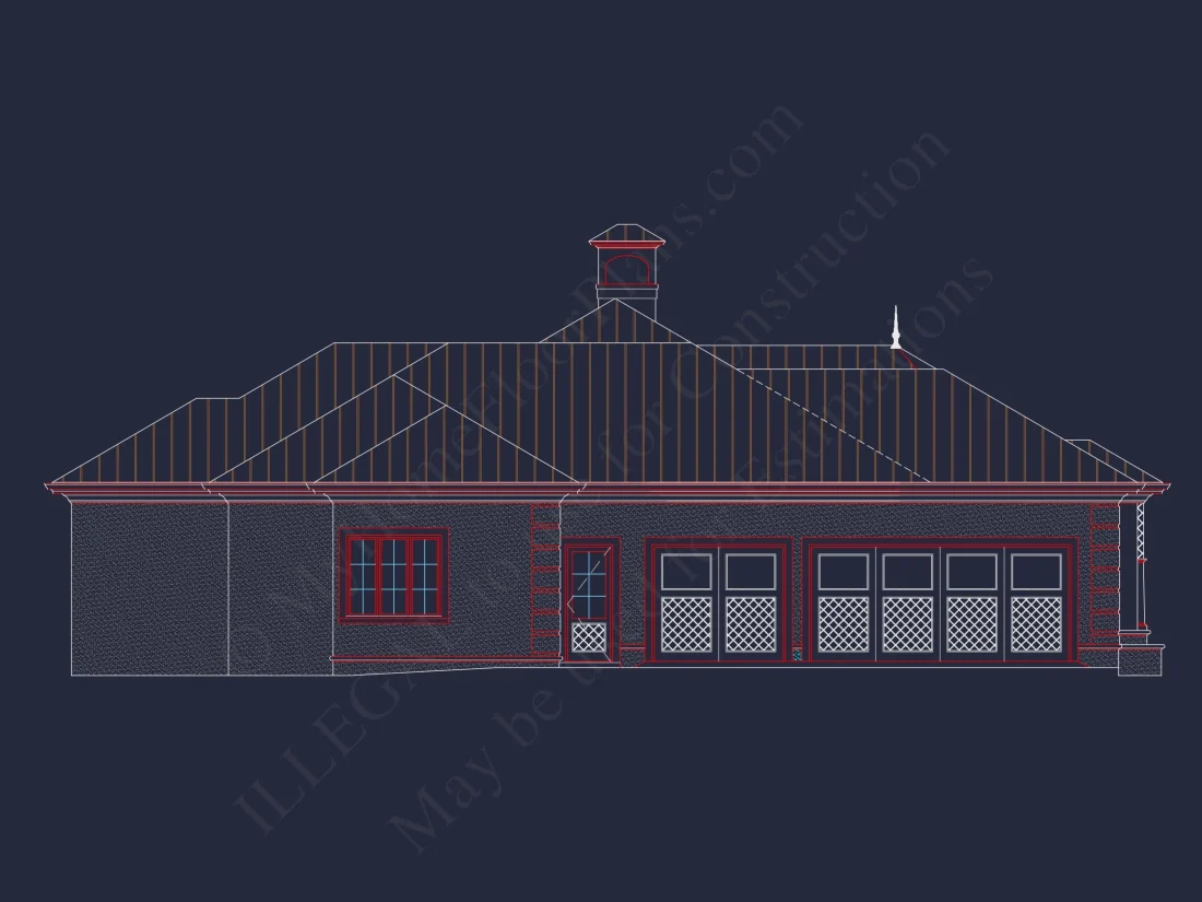 Elegant house Plan: Floor Plan, Blueprint & CAD Designs