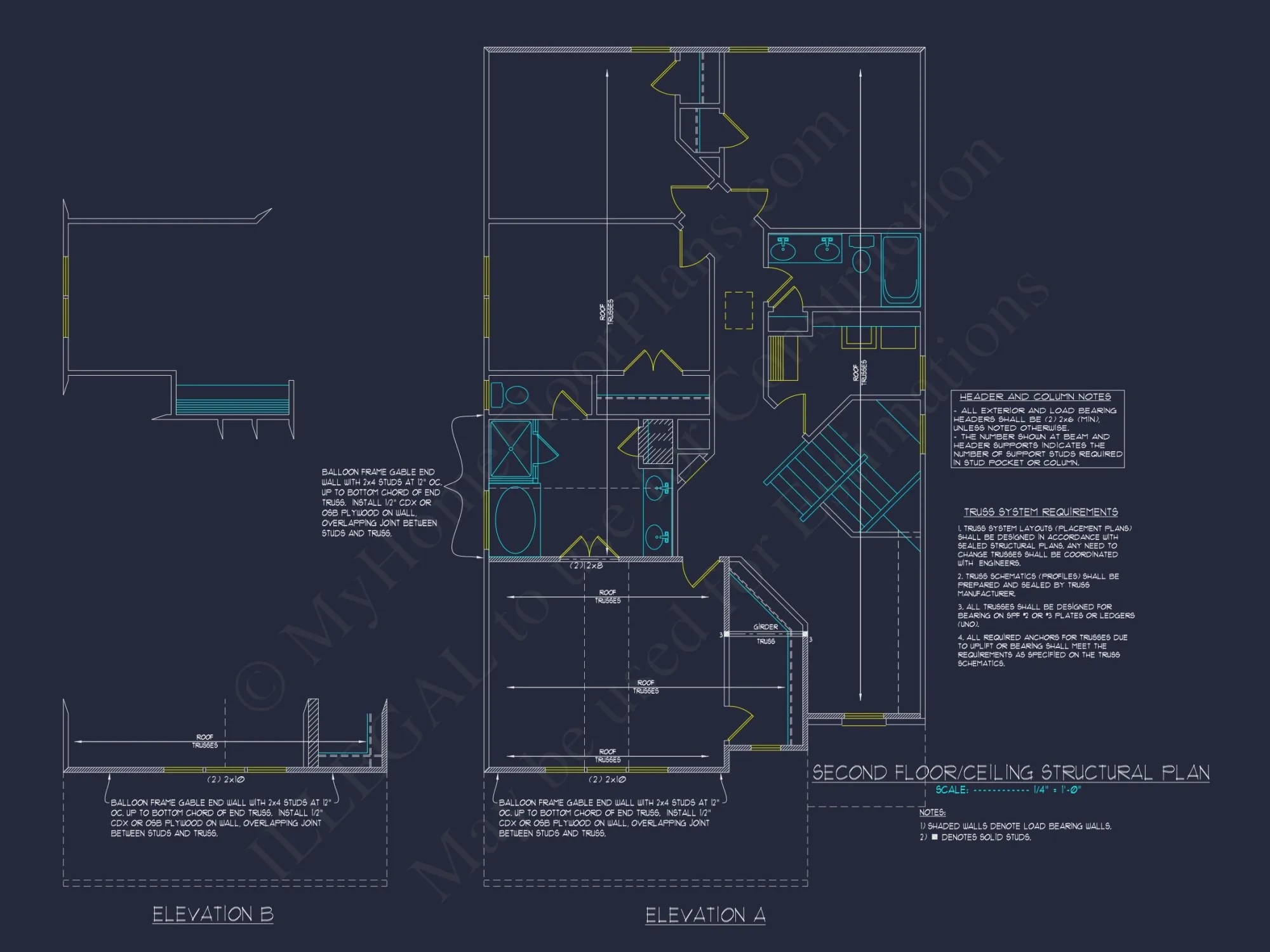 Charming 2-Story house Plan with CAD-Ready Floor Designs