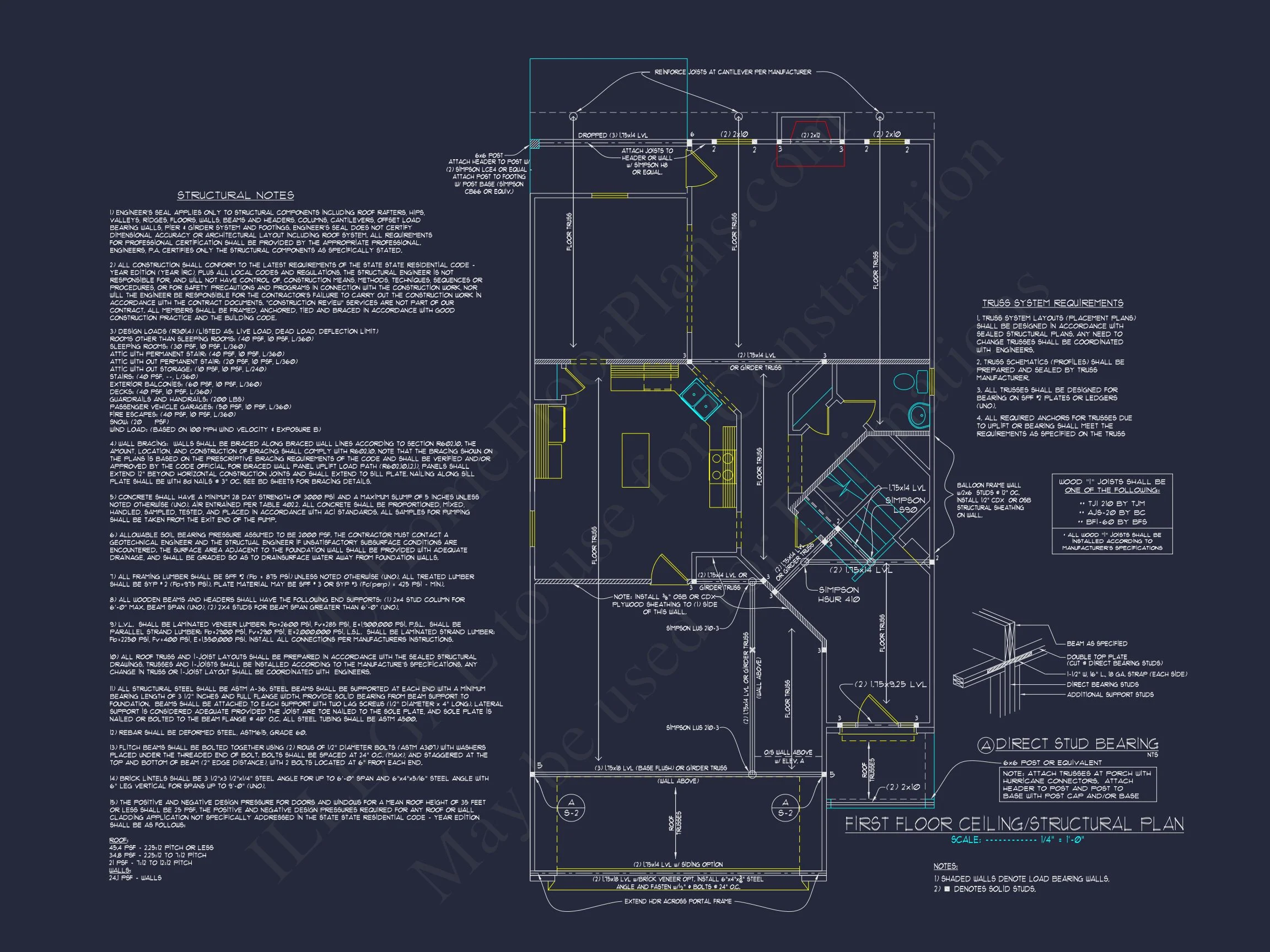 12-2507 HOUSE PLAN -Traditional Colonial Home Plan - 4-Bed, 2.5-Bath, 2,350 SF 13 Charming 2-Story house Plan with CAD-Ready Floor Designs