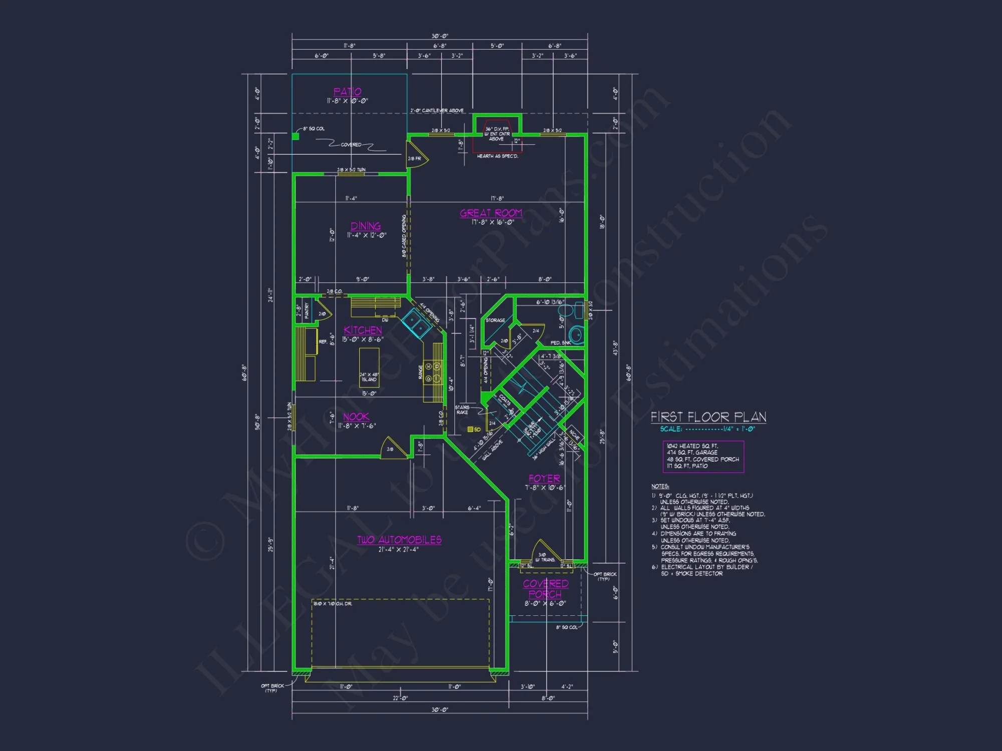 Charming 2-Story house Plan with CAD-Ready Floor Designs