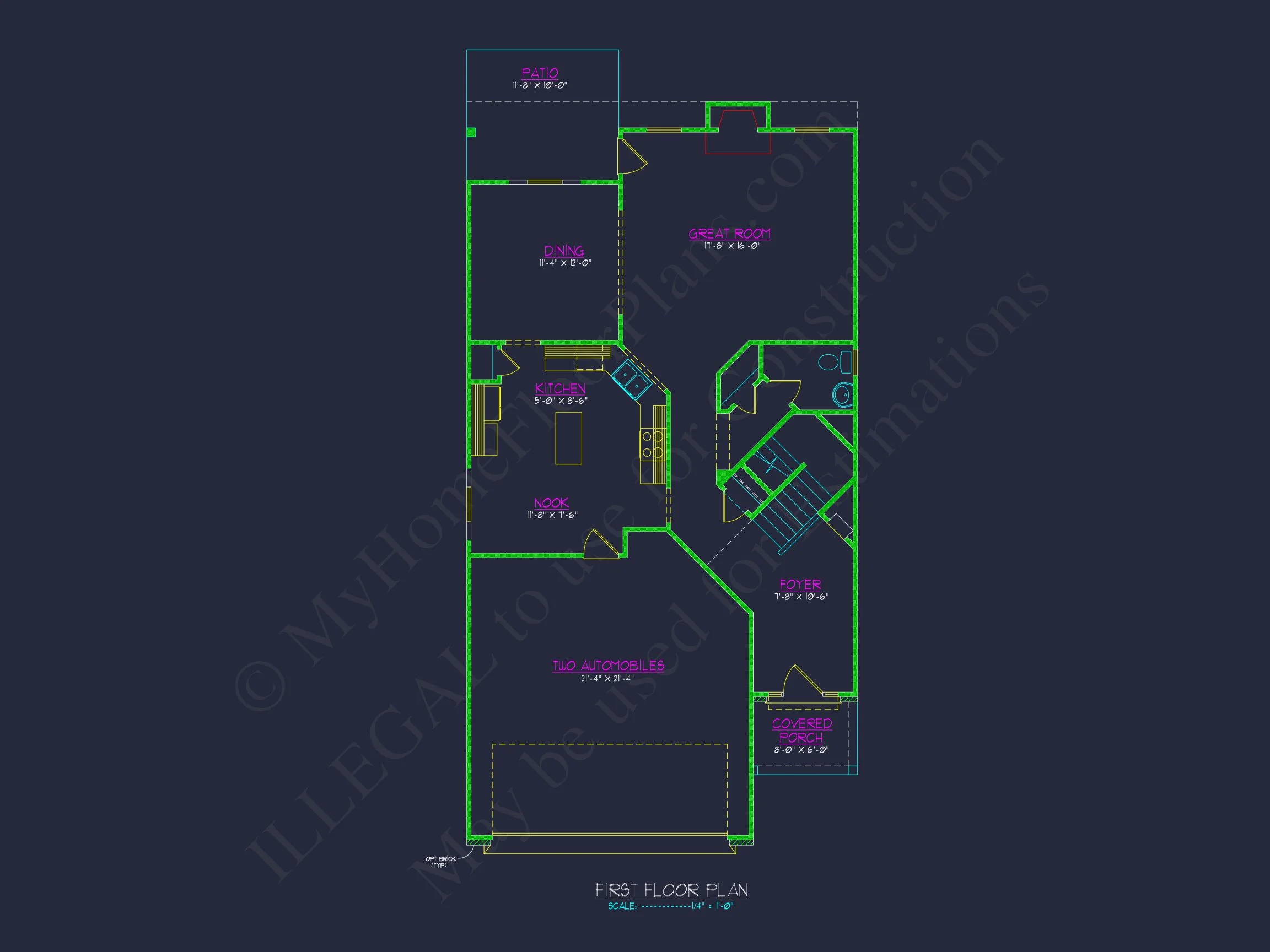 12-2507 HOUSE PLAN -Traditional Colonial Home Plan - 4-Bed, 2.5-Bath, 2,350 SF 5 Charming 2-Story house Plan with CAD-Ready Floor Designs