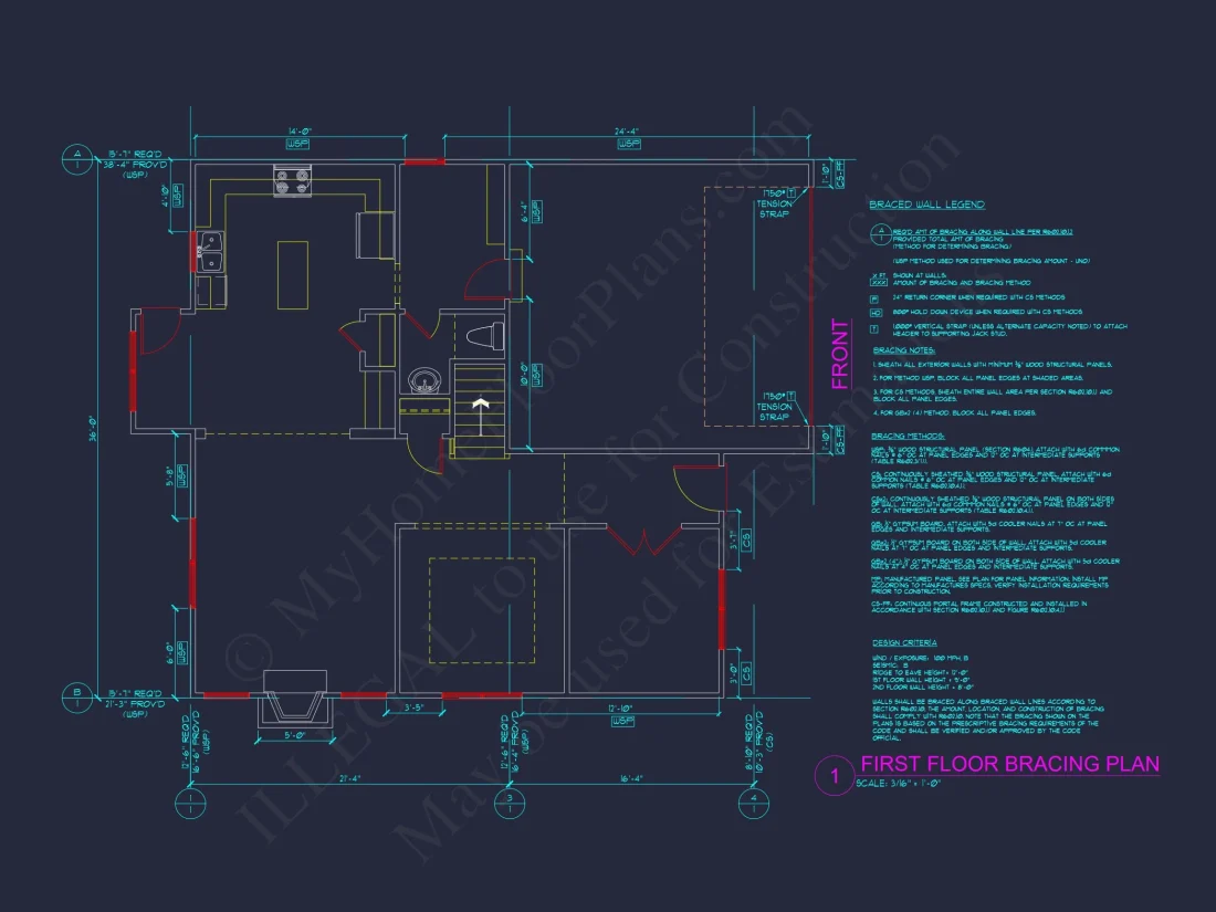 Floor Plan with CAD Designs