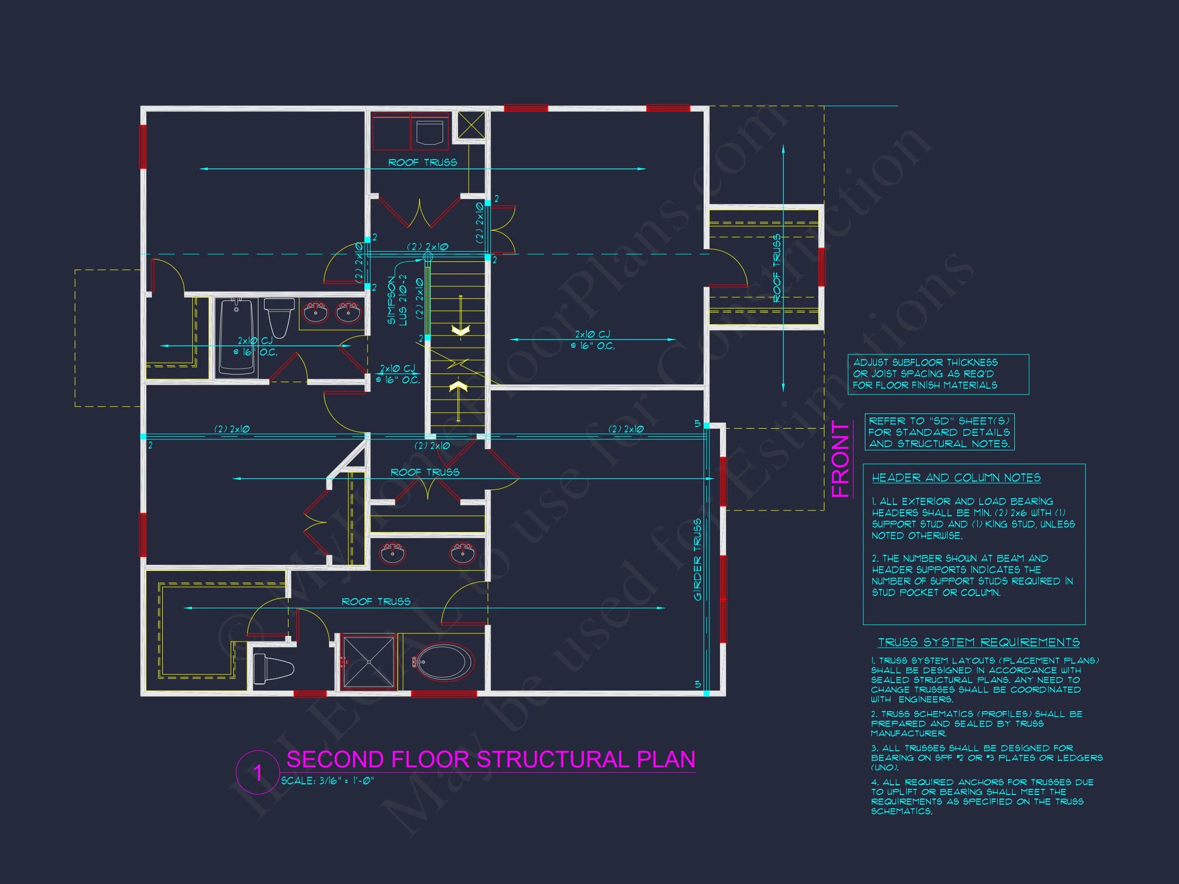 Traditional Craftsman house Plan