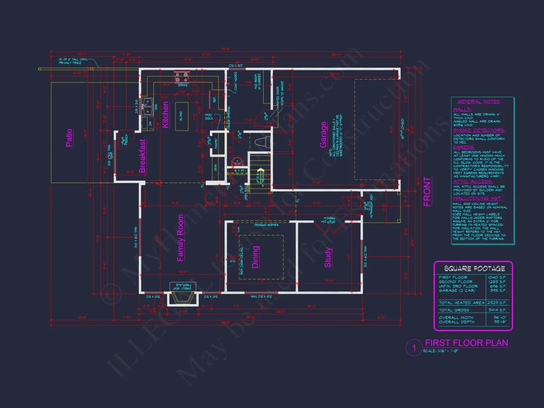Floor Plan with CAD Designs