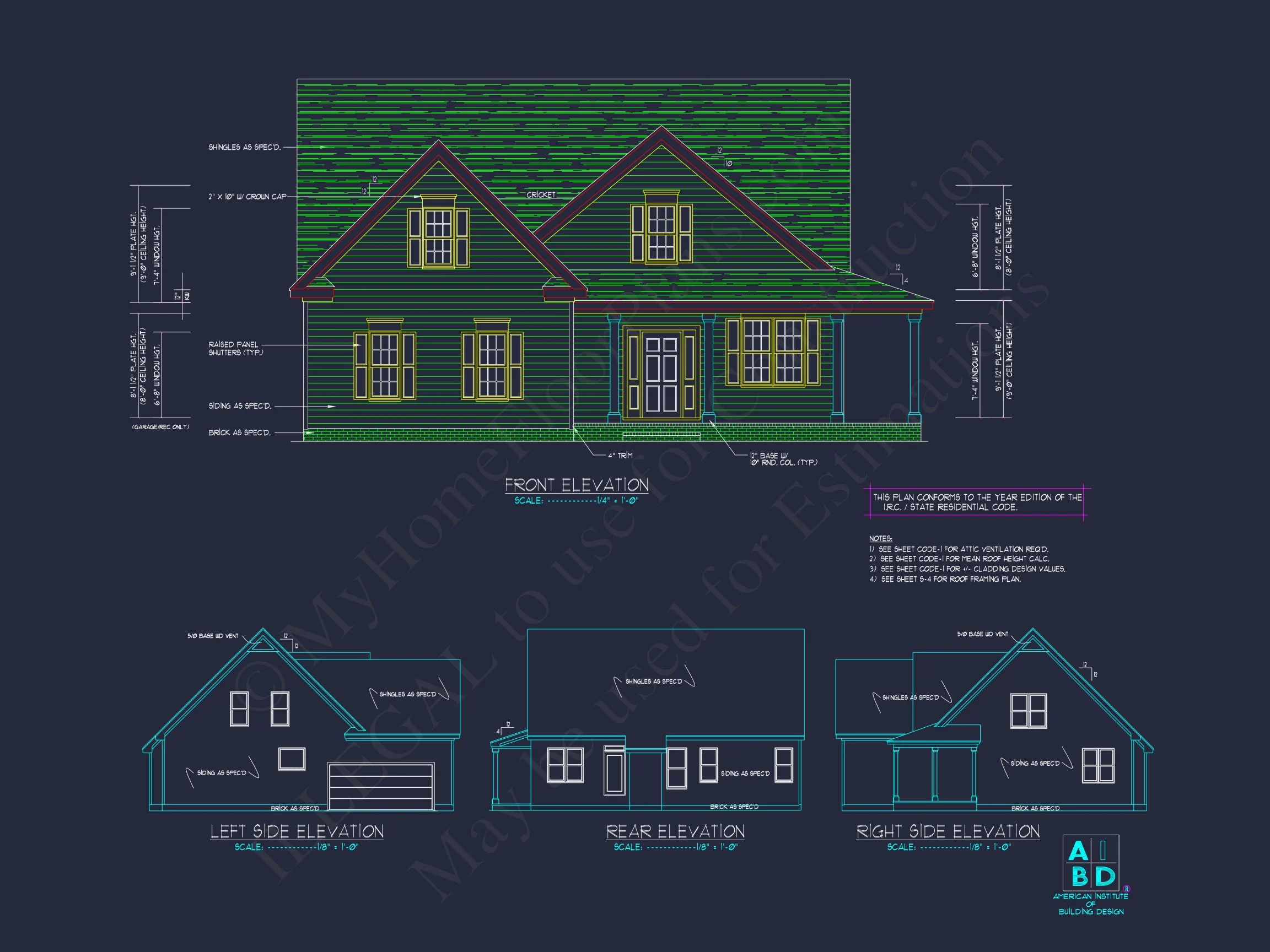 2-Story Farmhouse Blueprint