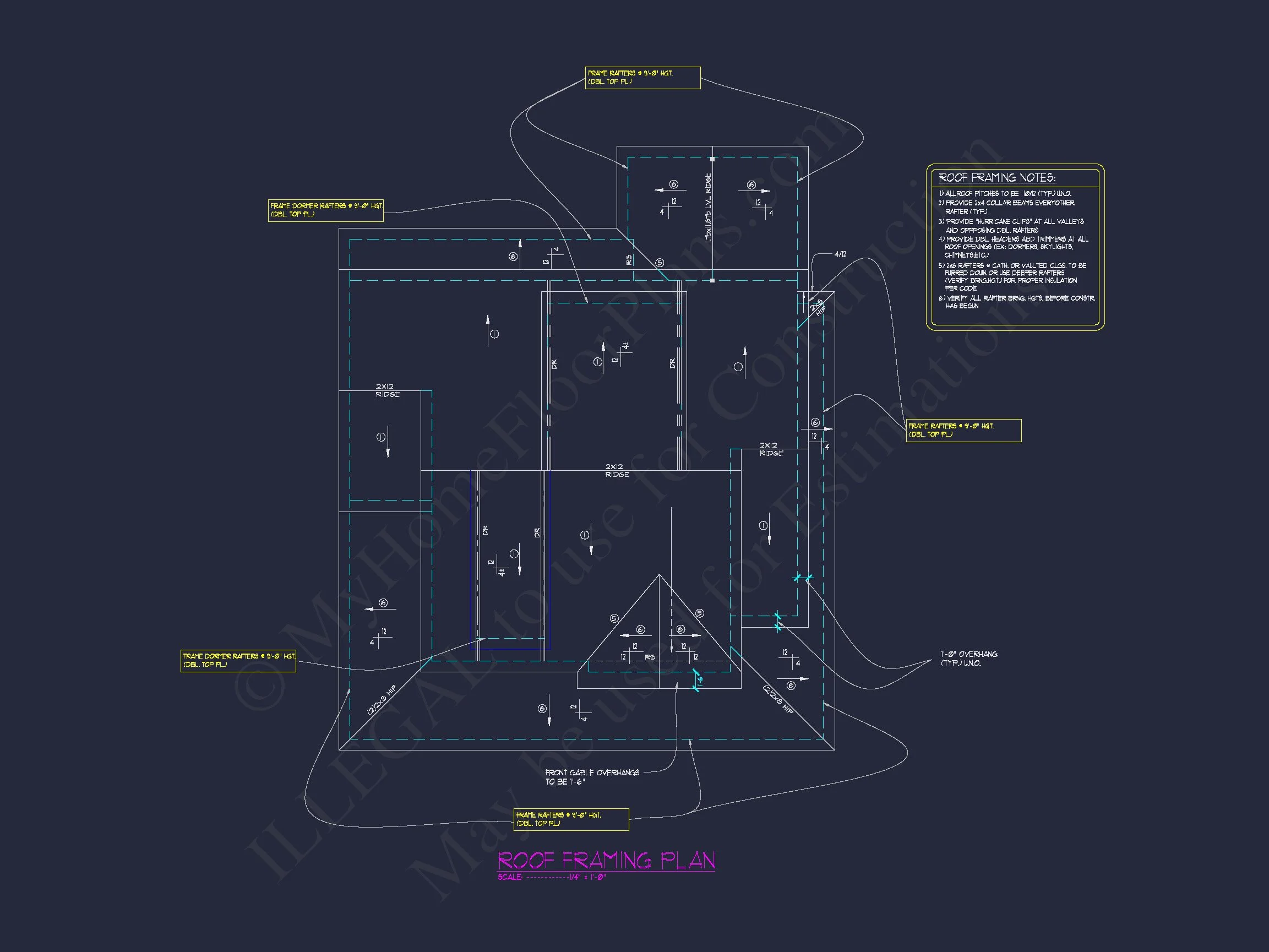 Elegant house Floor Plan Blueprint CAD Design for Builders