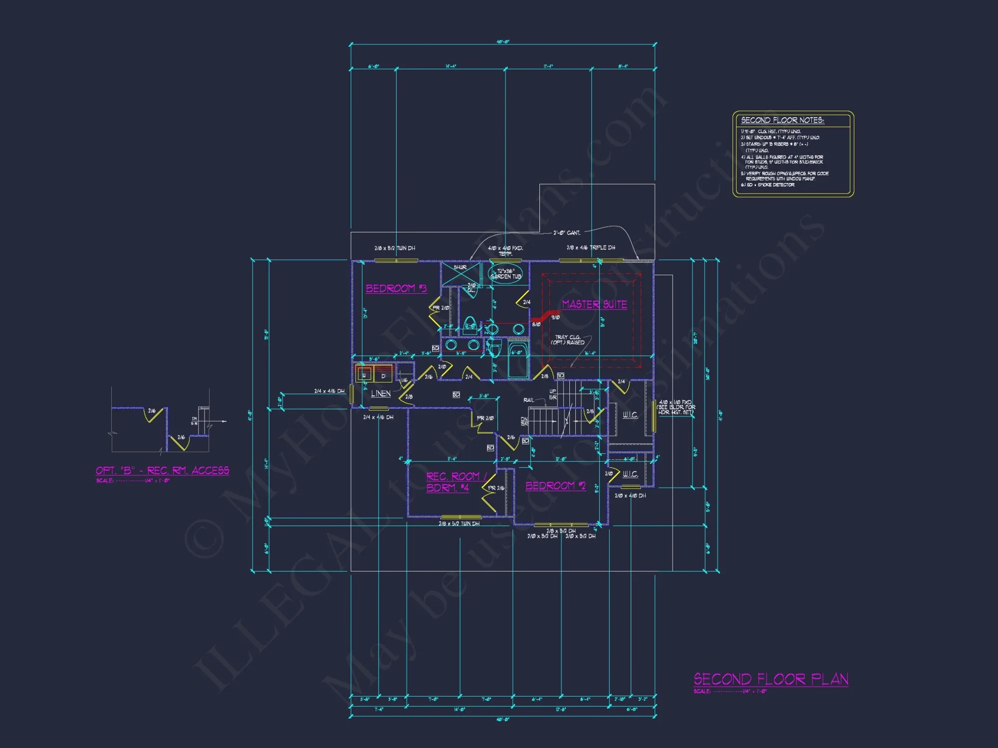 Elegant house Floor Plan Blueprint CAD Design for Builders