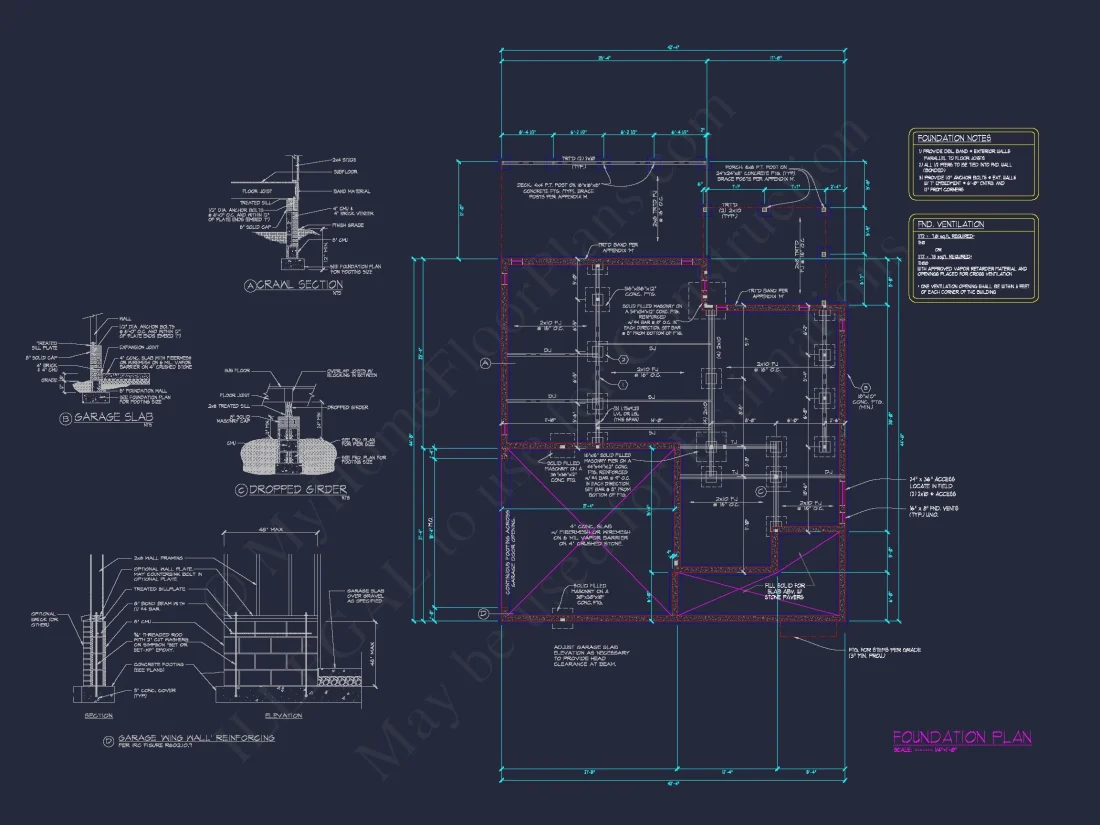 Elegant house Floor Plan Blueprint CAD Design for Builders