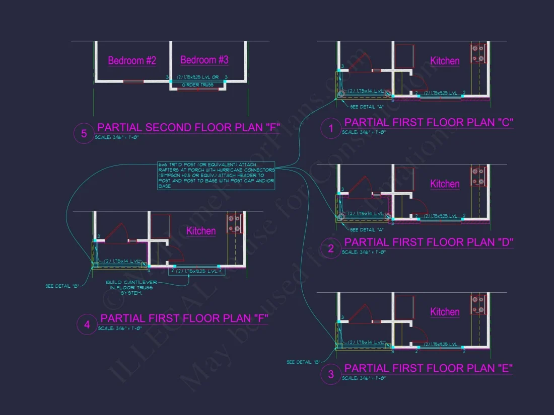 Modern Townhome Plan: Stunning 6-Unit Floor and Design Blueprint