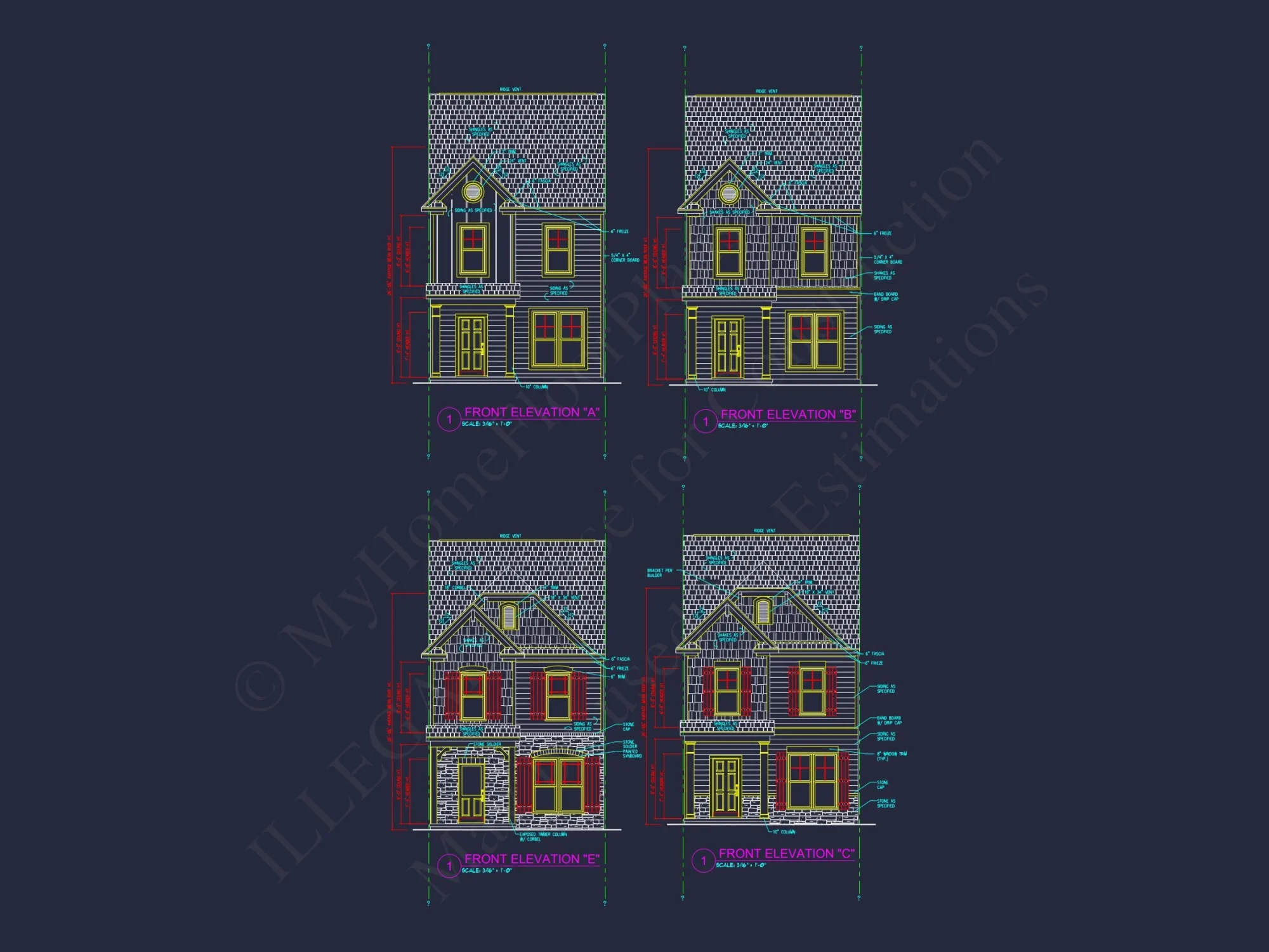 Modern Townhome Plan: Stunning 6-Unit Floor and Design Blueprint