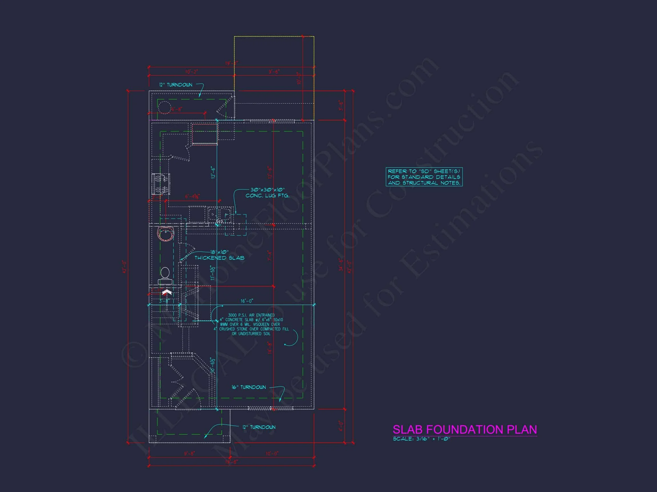12-2199 HOUSE PLAN -Traditional Townhome Plan - 3-Bed, 2.5-Bath, 1,476 SF 14 Modern Townhome Plan: Stunning 6-Unit Floor and Design Blueprint