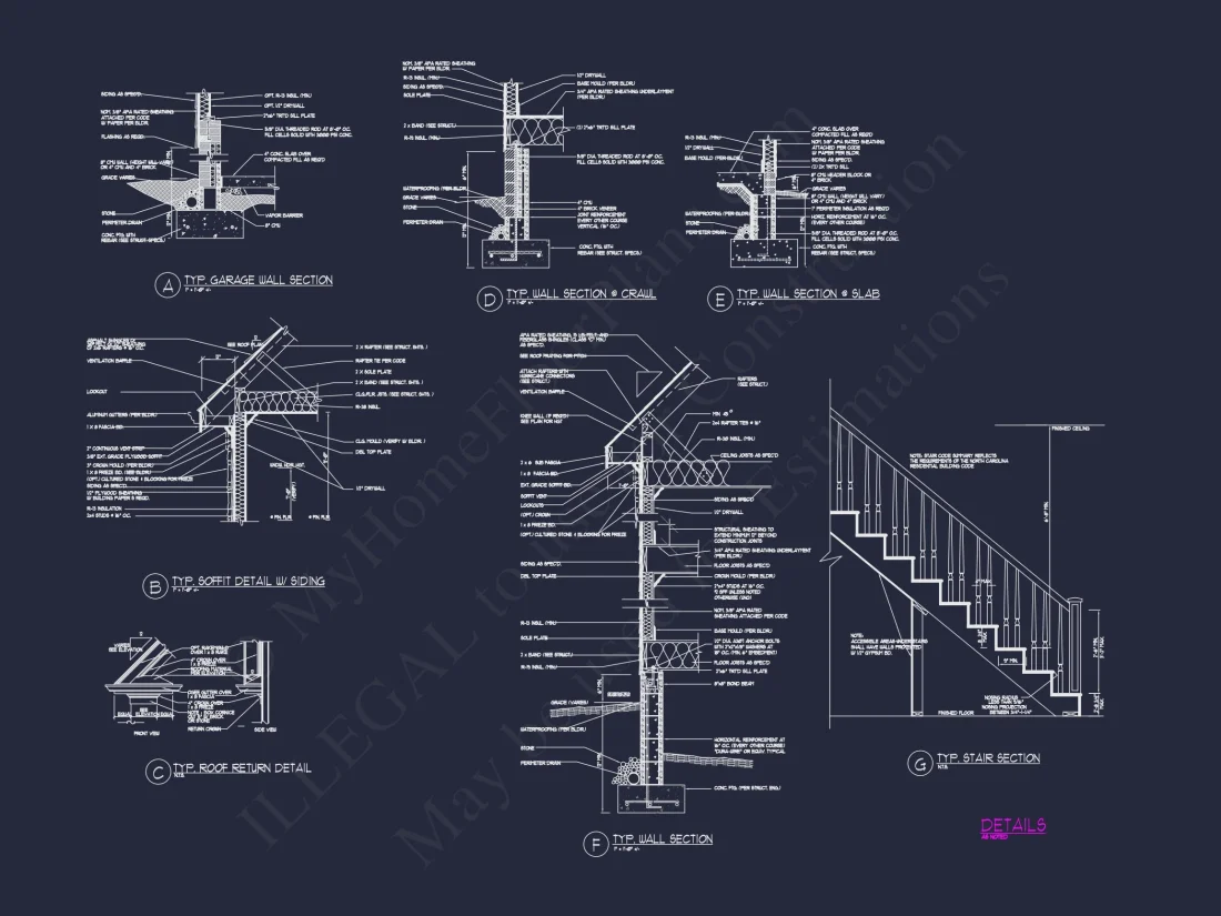 Modern Craftsman house Plan with 4 Bedrooms and 2-Car Garage