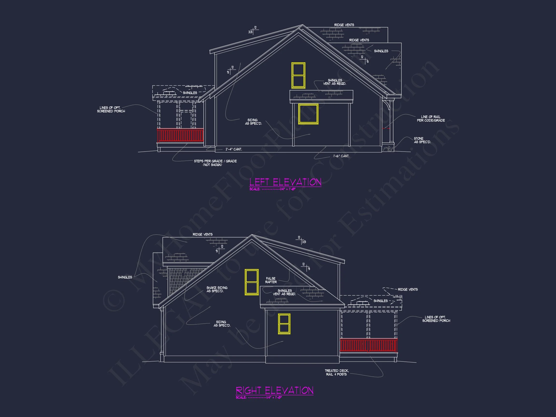 Modern Craftsman house Plan with 4 Bedrooms and 2-Car Garage