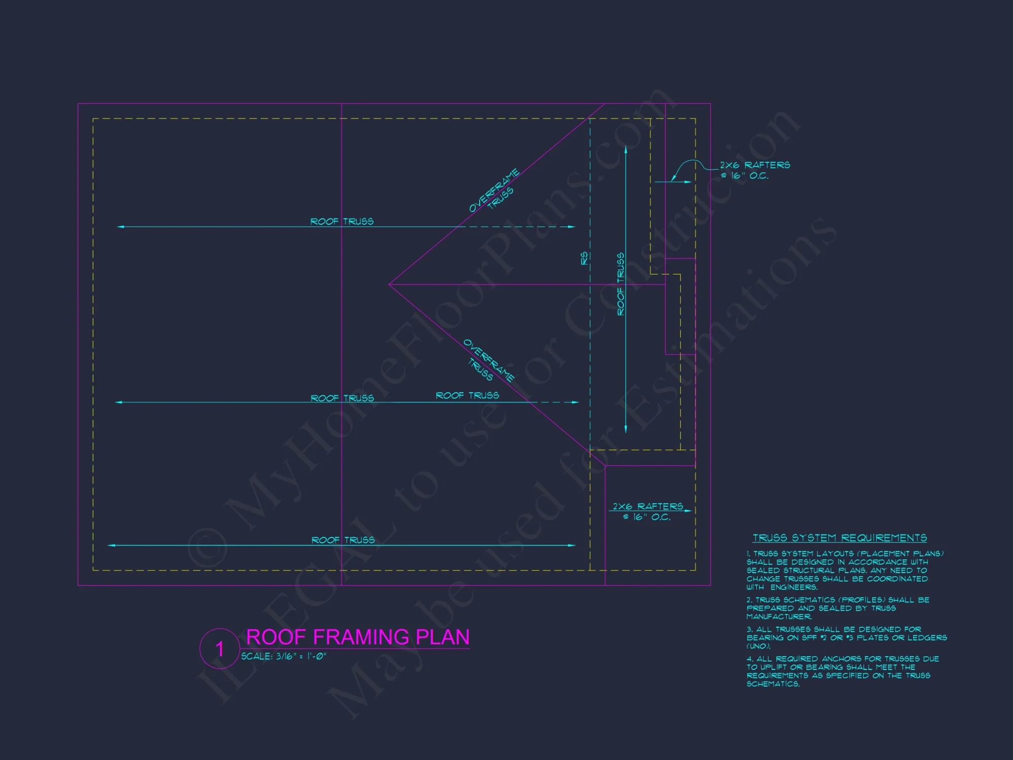 Craftsman house Plan with 3 Bedrooms, 2 Floors, and CAD Designs