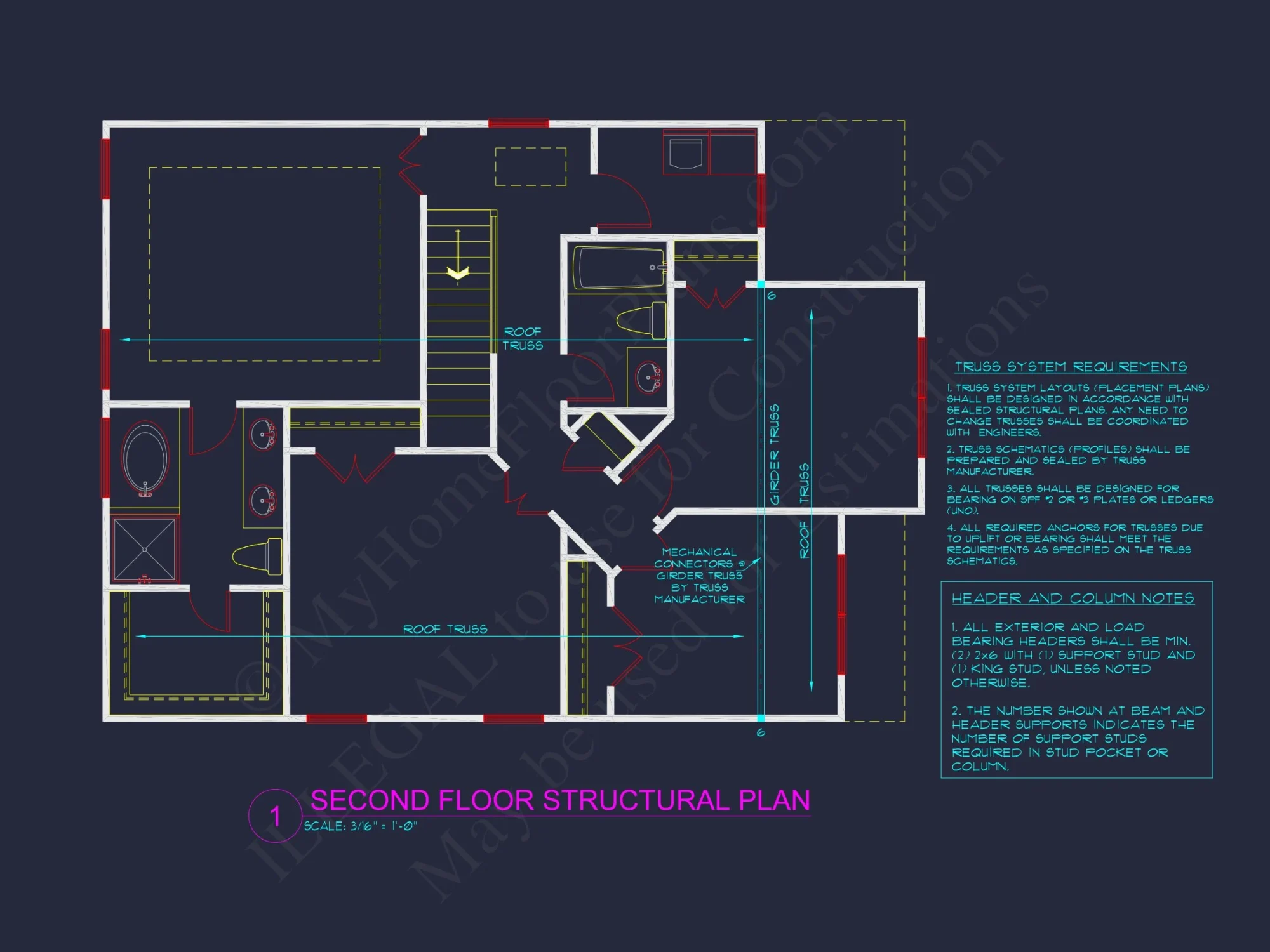 Modern house Plan with 2-Story CAD Blueprint and Unique Designs