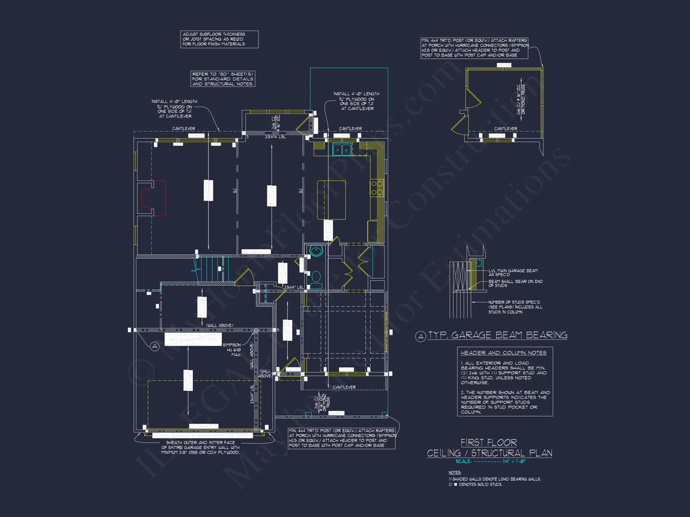12-2140 HOUSE PLAN -Tudor Revival Home Plan - 4-Bed, 3-Bath, 2,450 SF 13 Blueprint for a 2, 238 Sq. Ft. Craftsman house Design