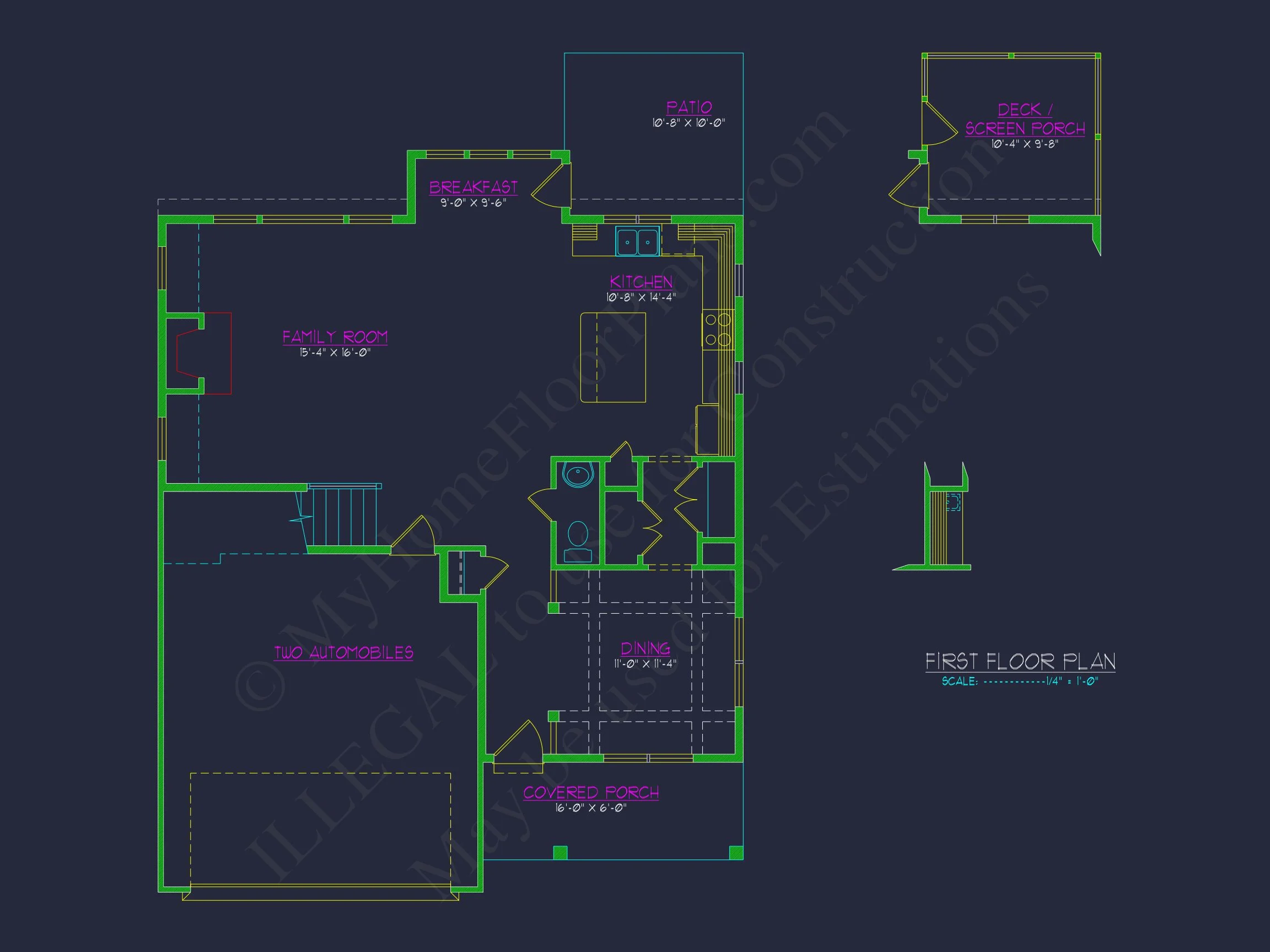 12-2140 HOUSE PLAN -Tudor Revival Home Plan - 4-Bed, 3-Bath, 2,450 SF 7 Blueprint for a 2, 238 Sq. Ft. Craftsman house Design