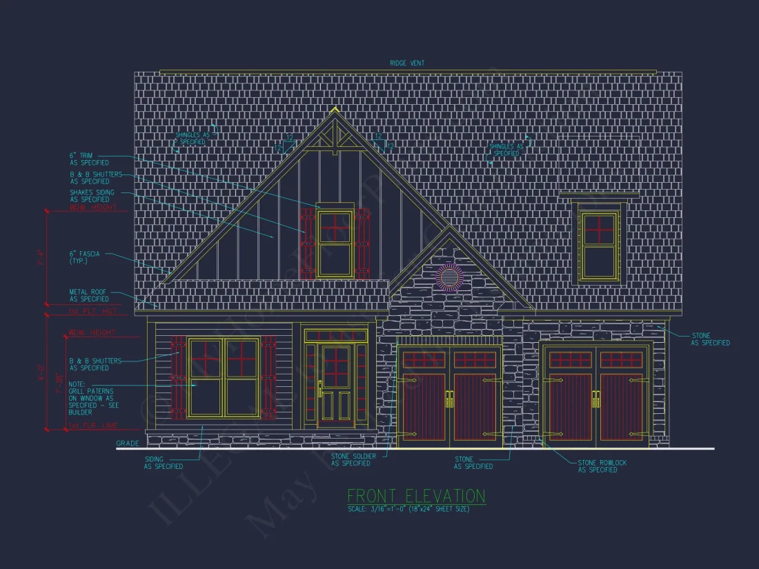 Charming Craftsman house Plan with CAD Designs and Details