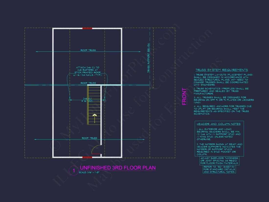 Modern Craftsman house Plan with Spacious Floor Layout and CAD Designs