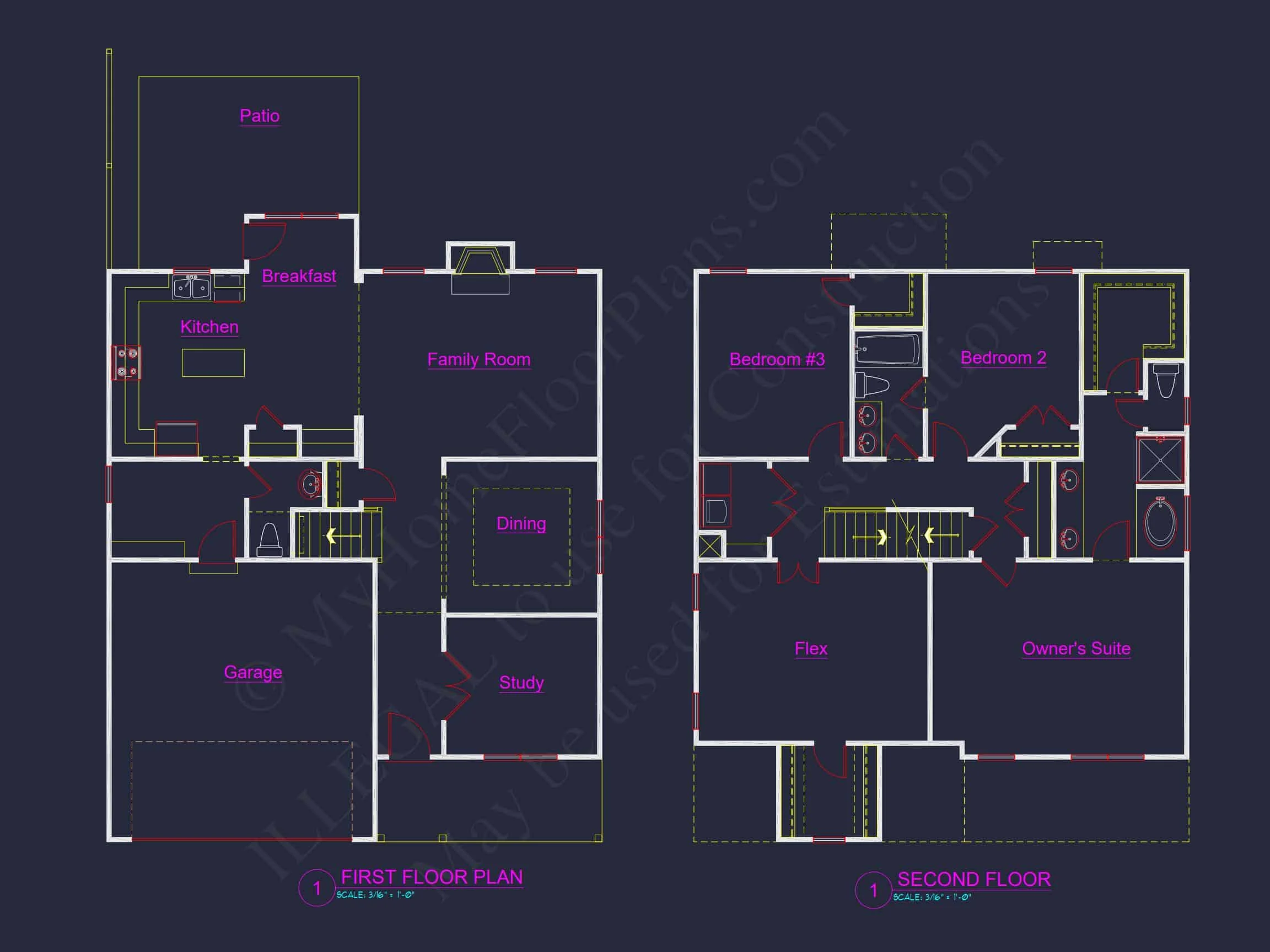 Modern Craftsman house Plan with Spacious Floor Layout and CAD Designs