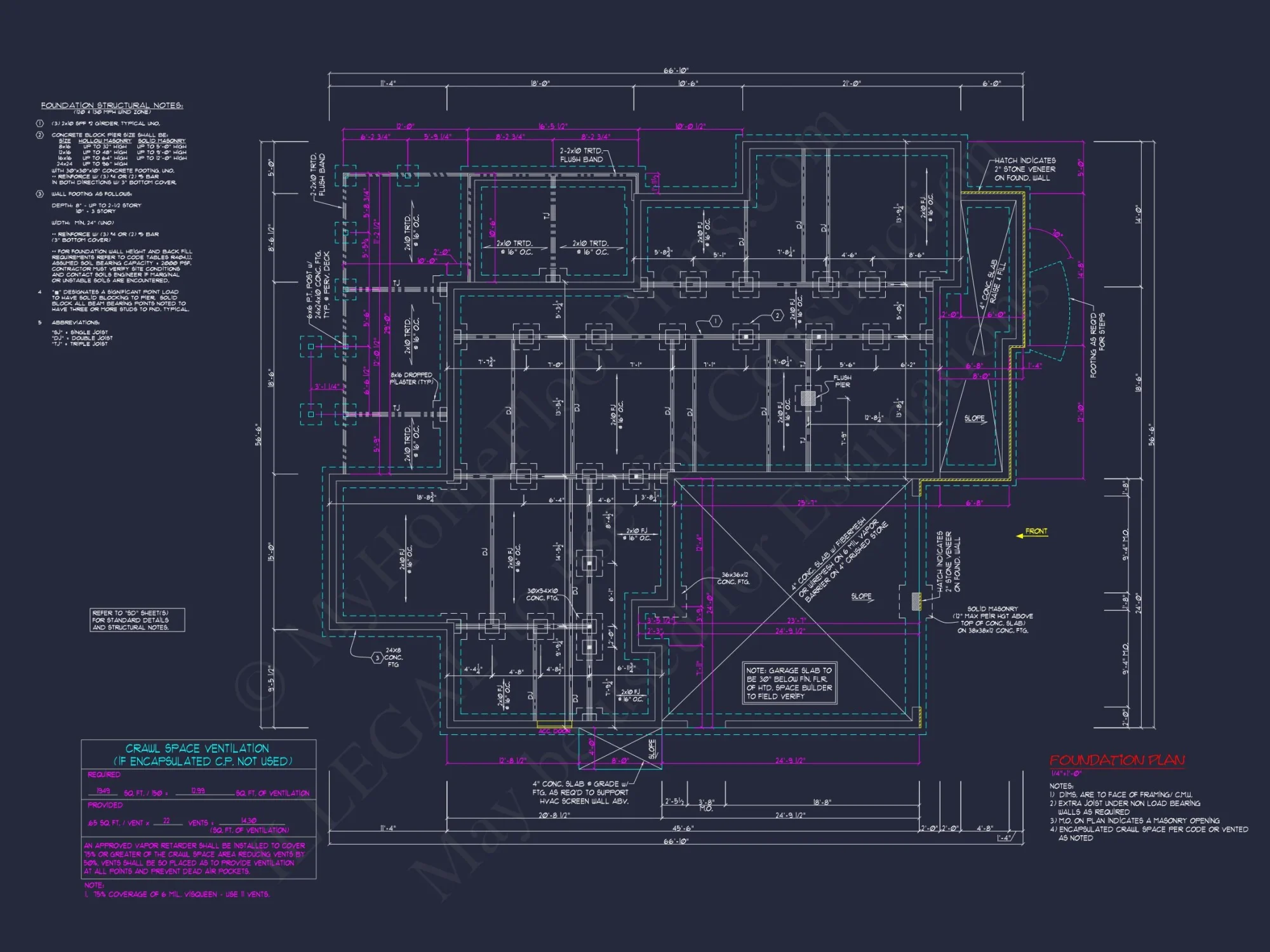 "Blueprint of a 2-story residential house"