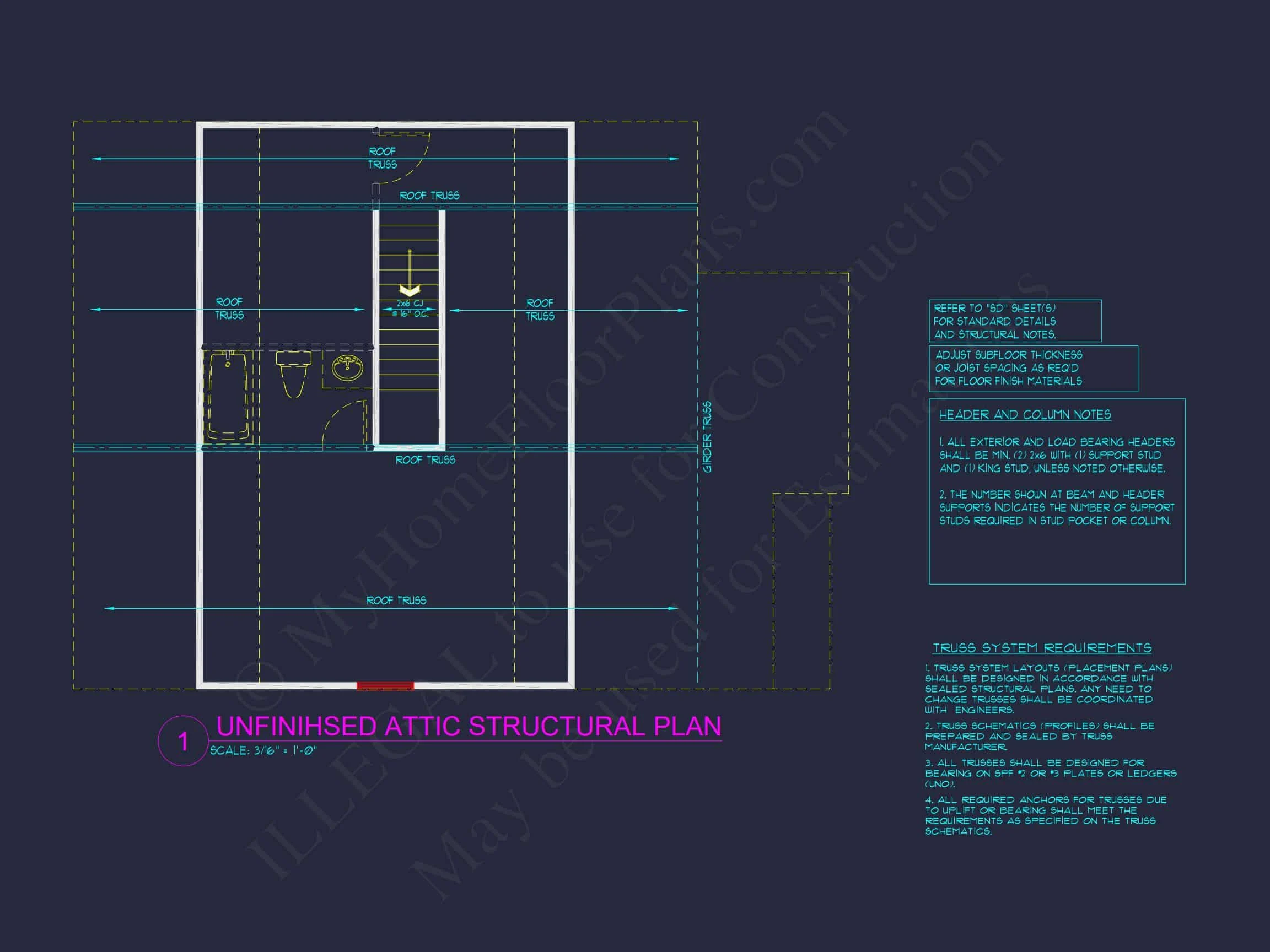 Traditional Craftsman house Plan with Detailed CAD Blueprints