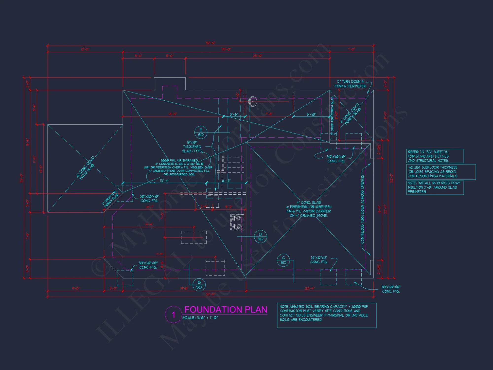 Traditional Craftsman house Plan with Detailed CAD Blueprints