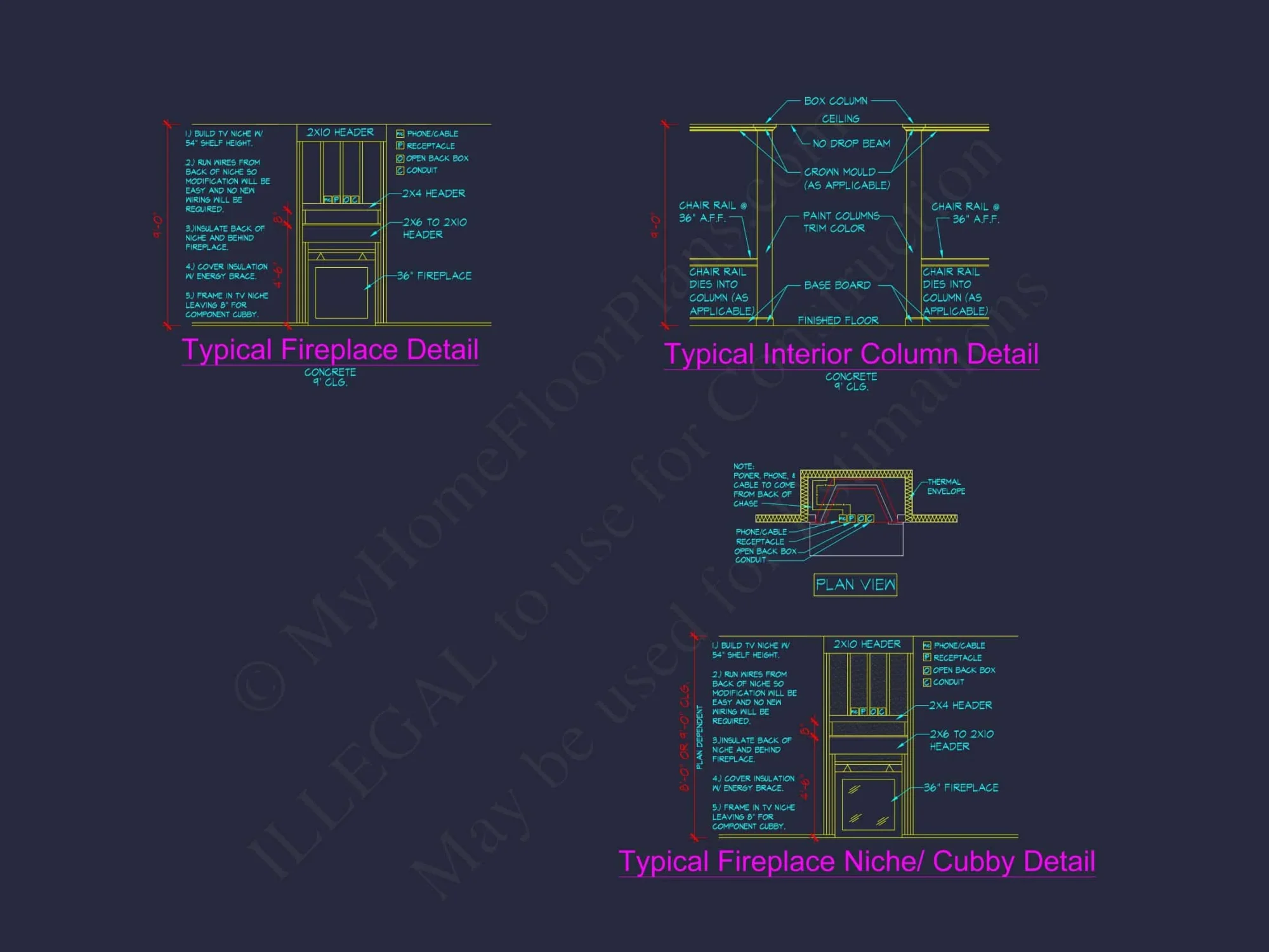 Traditional Craftsman house Plan with Detailed CAD Blueprints