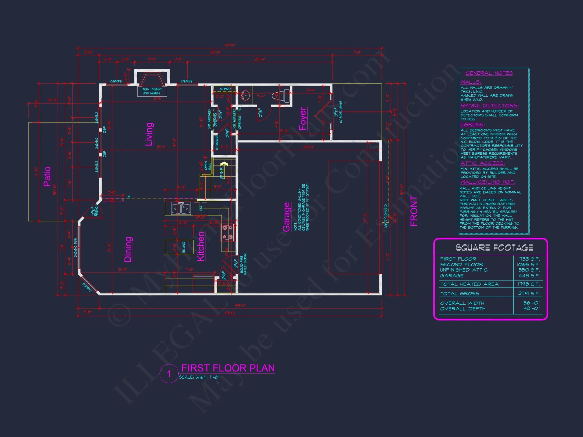 Traditional Craftsman house Plan with Detailed CAD Blueprints