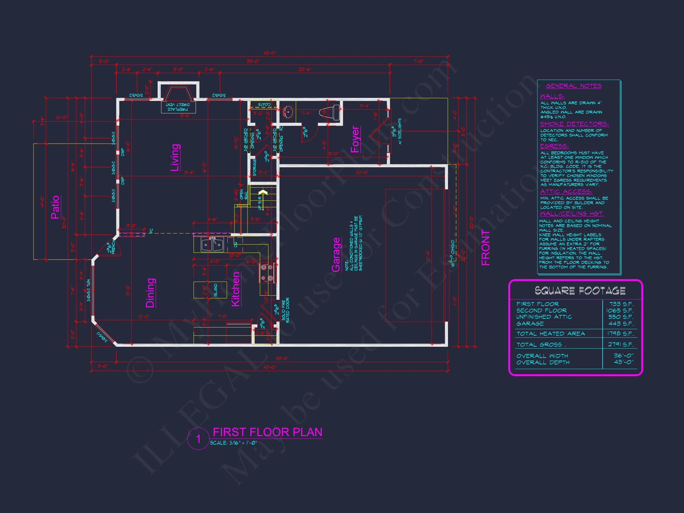 Traditional Craftsman house Plan with Detailed CAD Blueprints