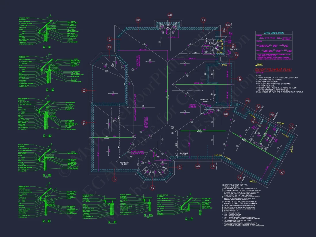 2-Story 3-Bed Traditional house Plan, 2800 Sq Ft Floor Plan