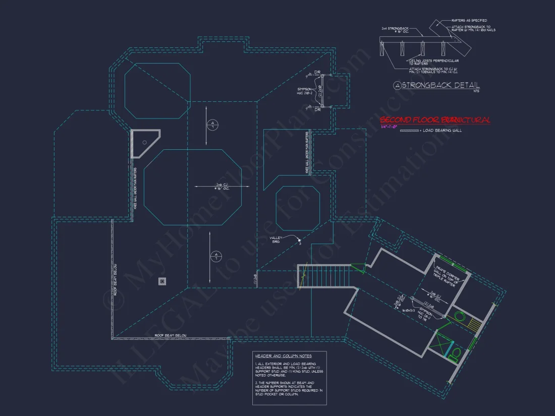 2-Story 3-Bed Traditional house Plan, 2800 Sq Ft Floor Plan