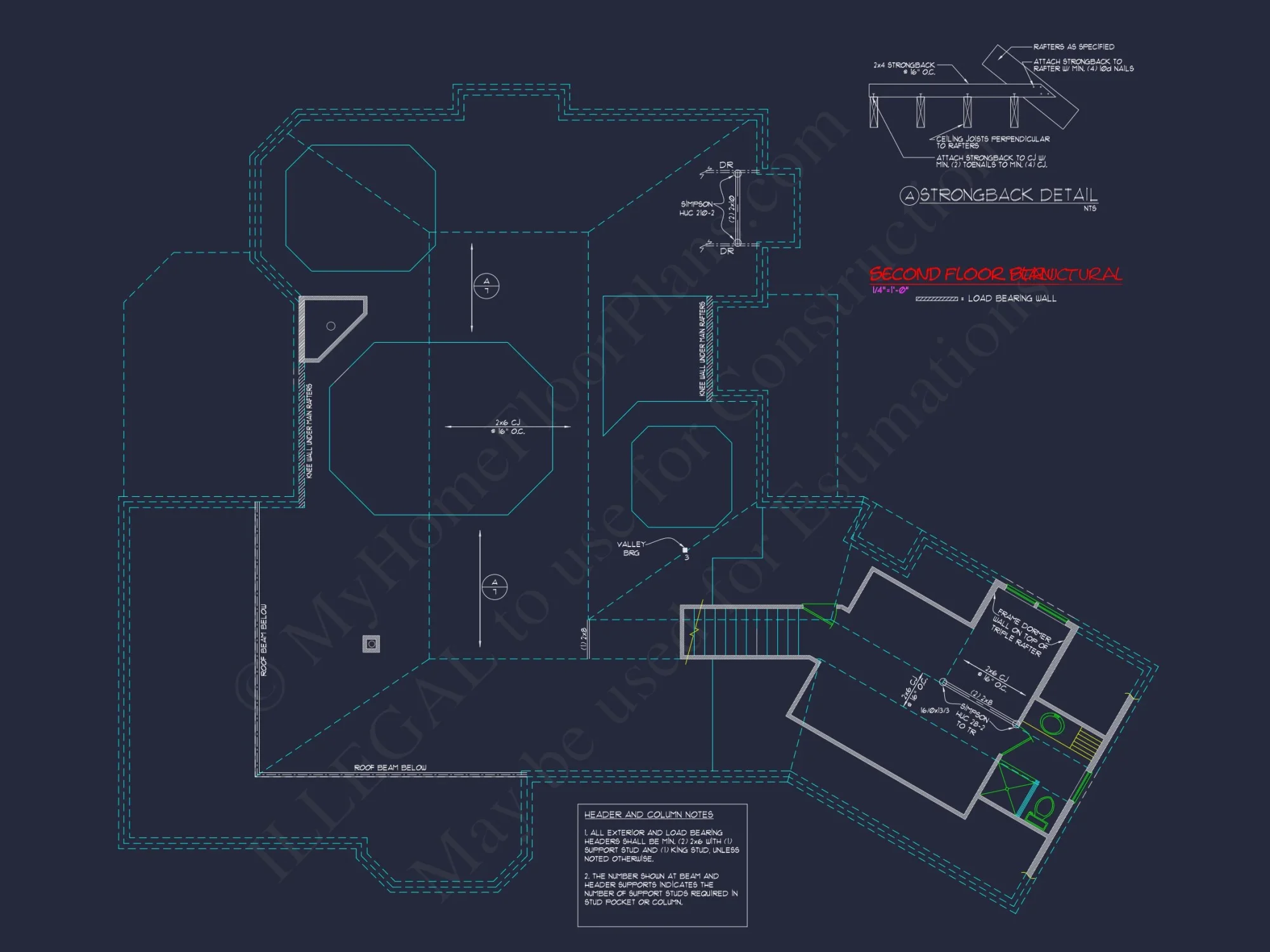 2-Story 3-Bed Traditional house Plan, 2800 Sq Ft Floor Plan