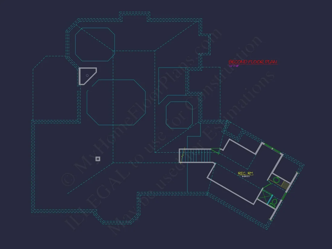 2-Story 3-Bed Traditional house Plan, 2800 Sq Ft Floor Plan