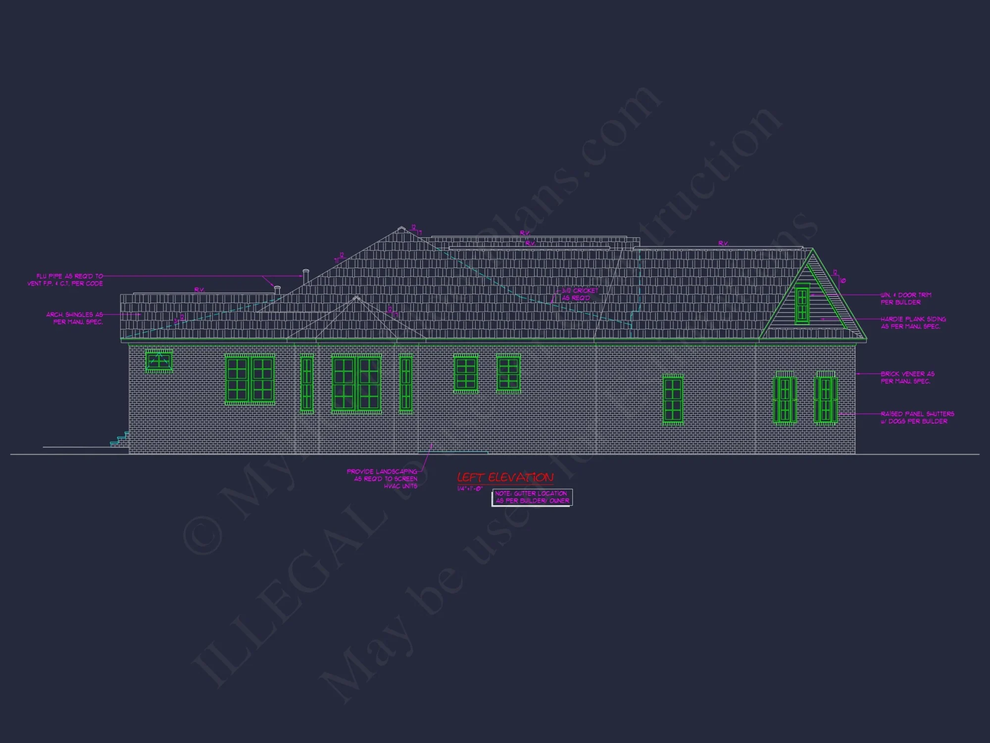2-Story 3-Bed Traditional house Plan, 2800 Sq Ft Floor Plan