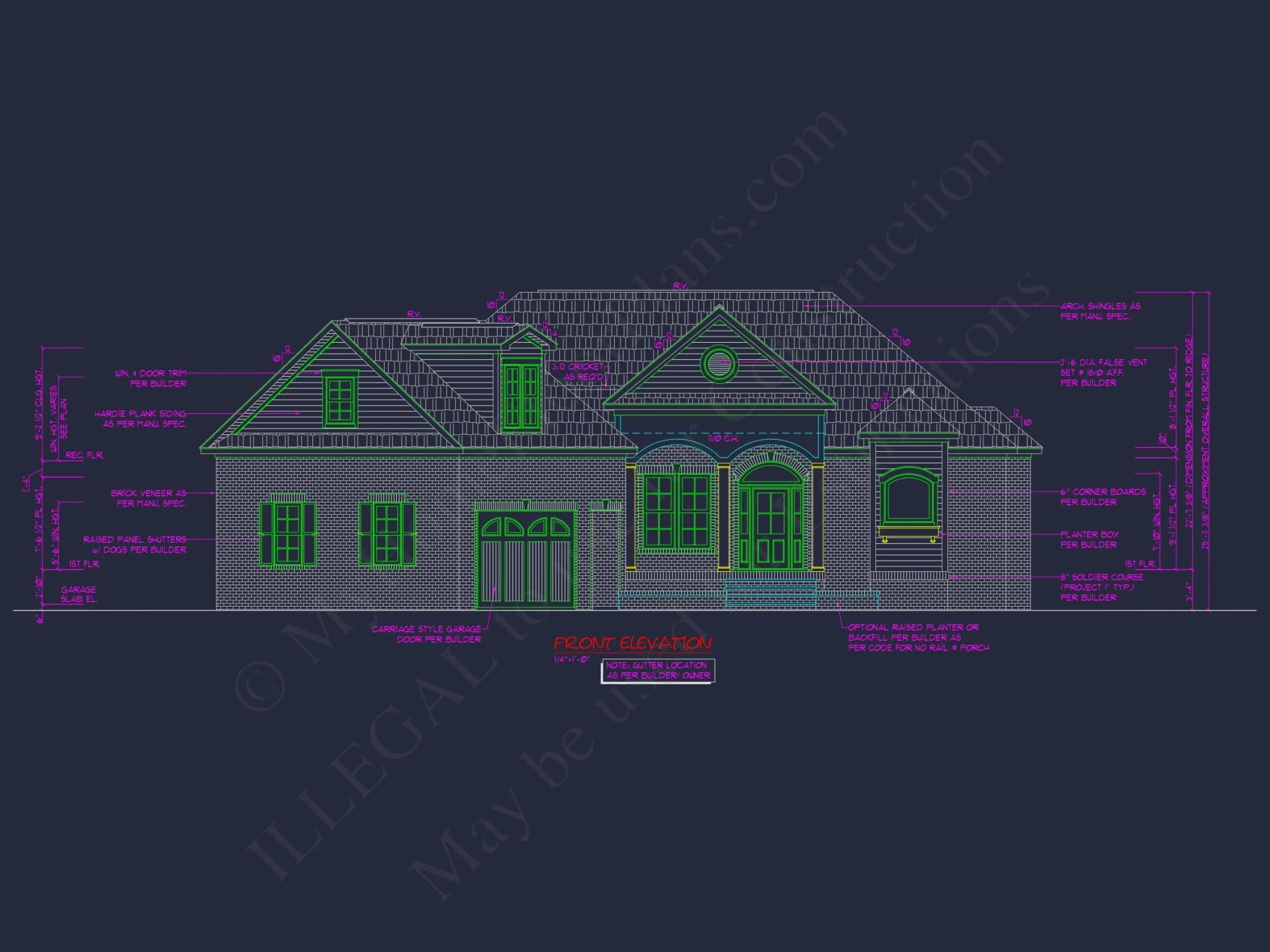 2-Story 3-Bed Traditional house Plan, 2800 Sq Ft Floor Plan