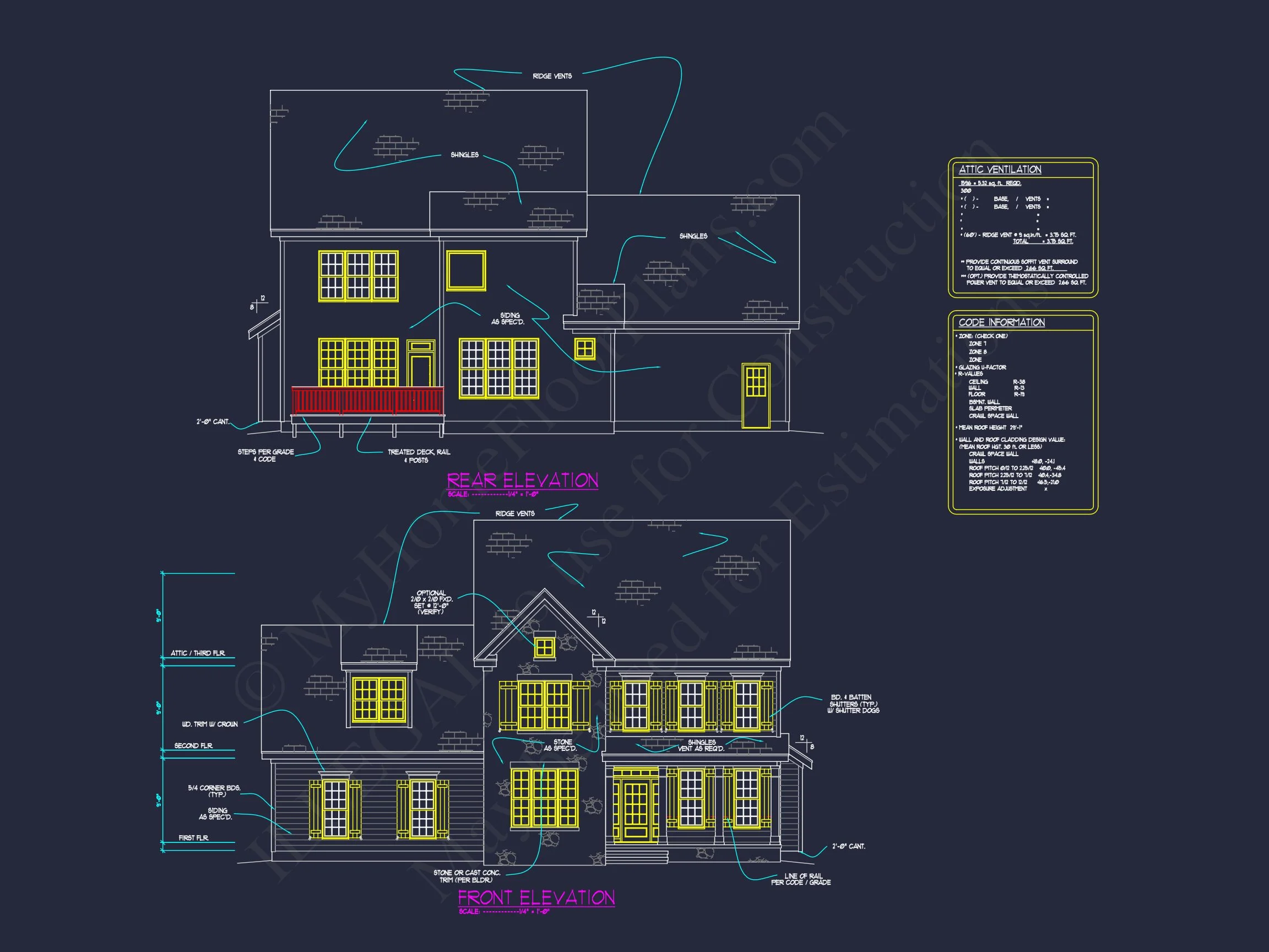 Modern house Plan with Architectural Designs and CAD Features