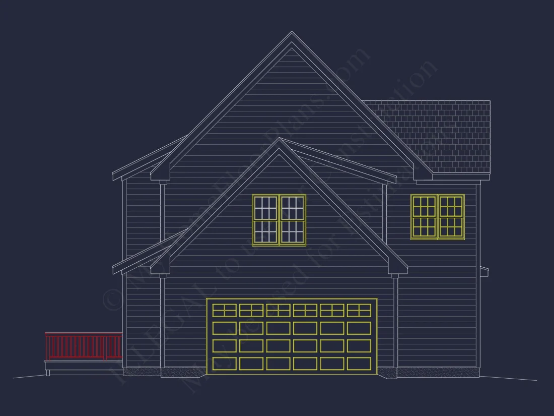 Modern house Plan with Architectural Designs and CAD Features