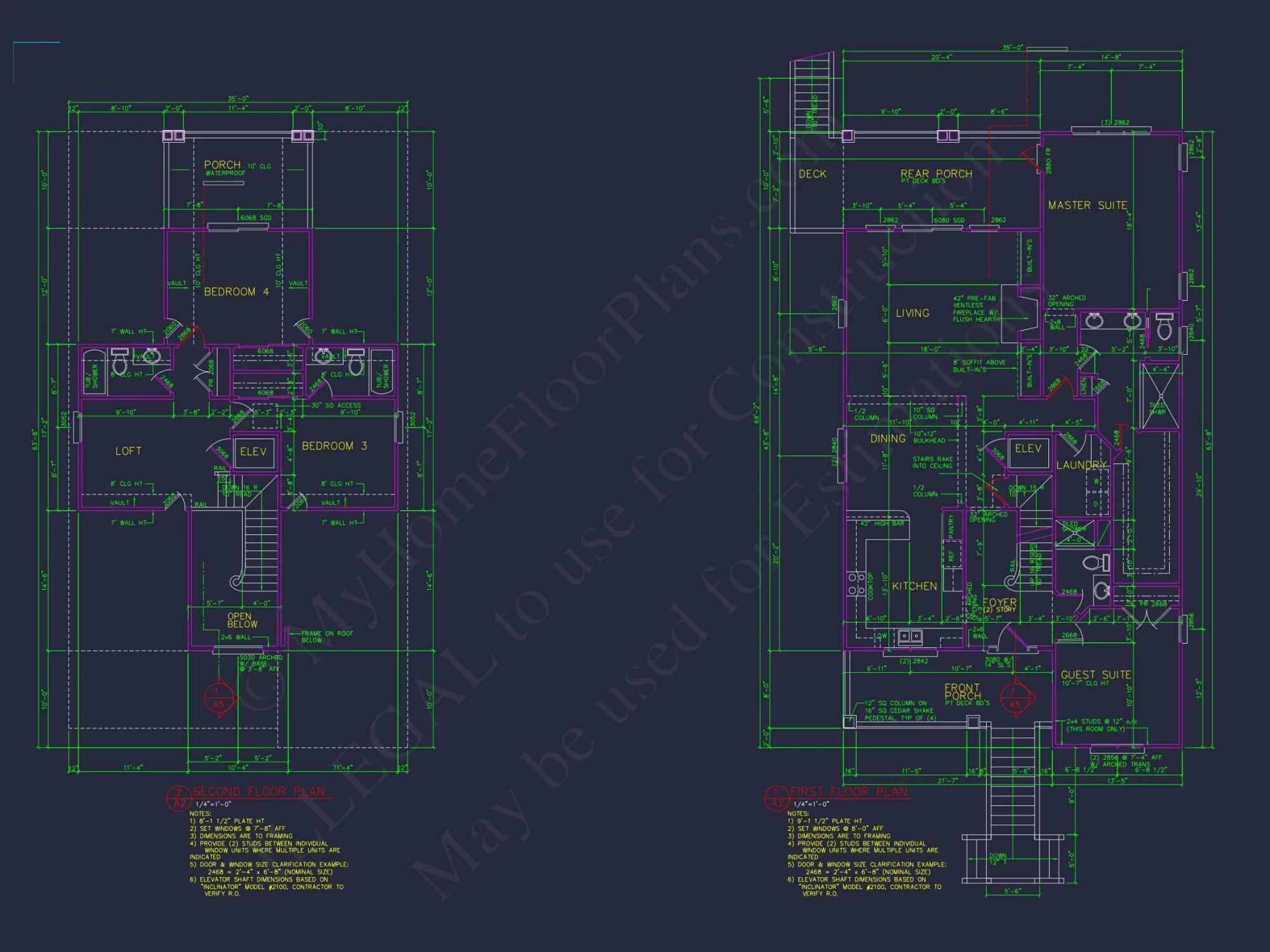 Warm Beach Coastal house Plan with Complete Architectural Designs