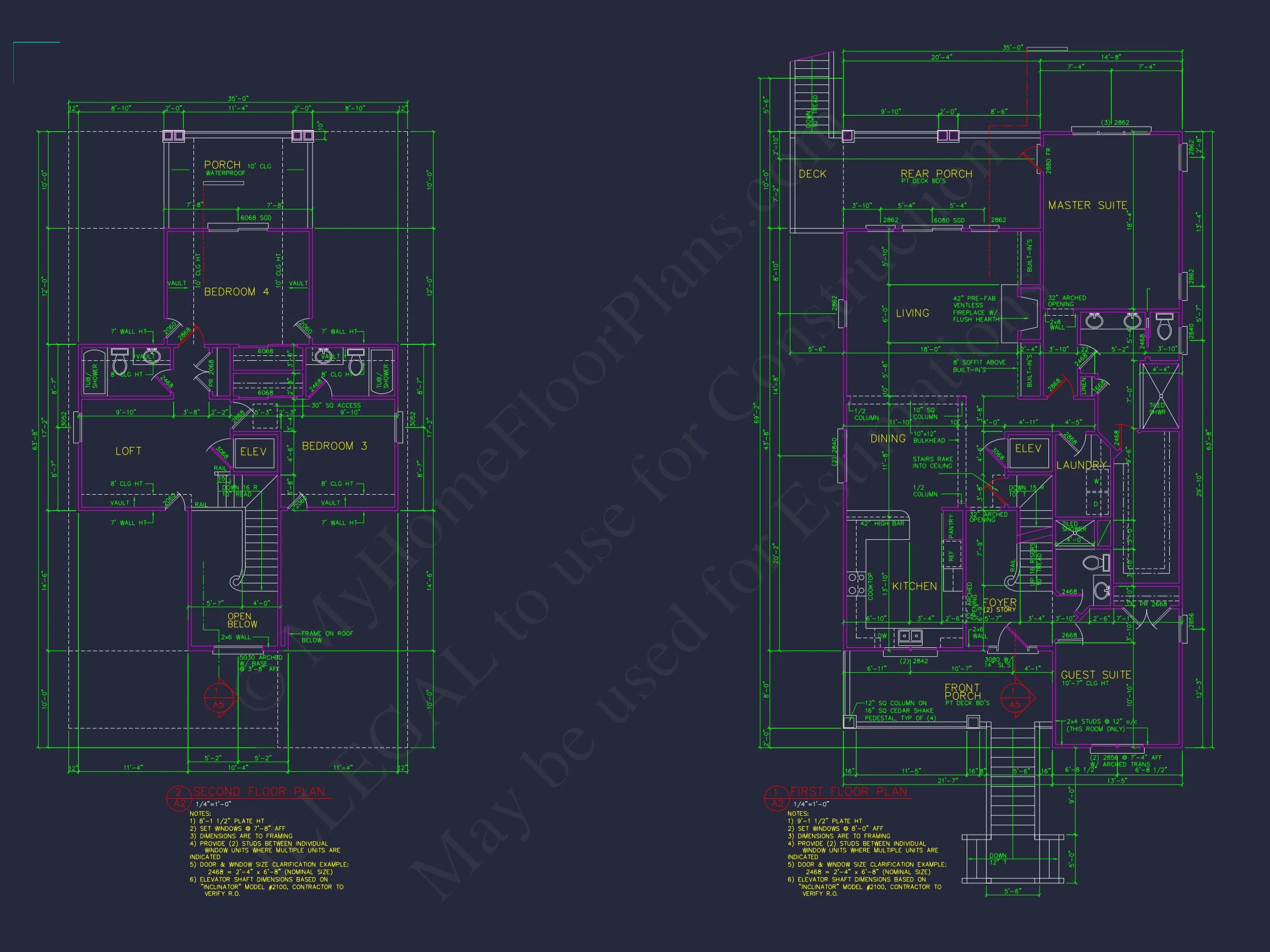 Warm Beach Coastal house Plan with Complete Architectural Designs
