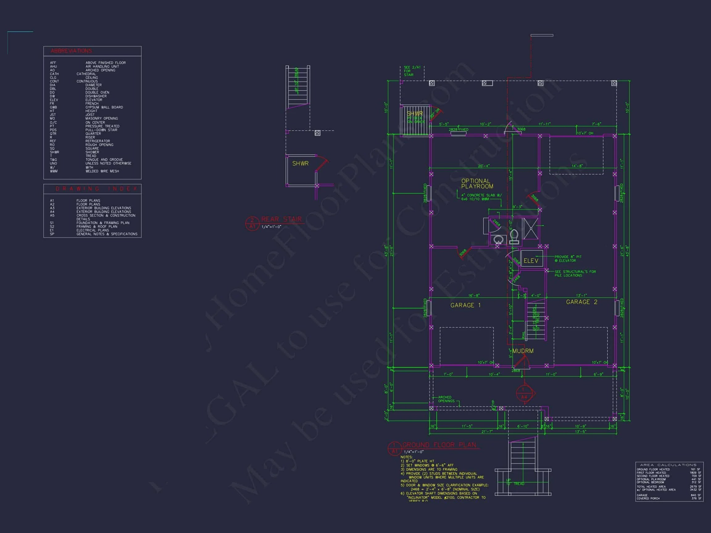 Warm Beach Coastal house Plan with Complete Architectural Designs