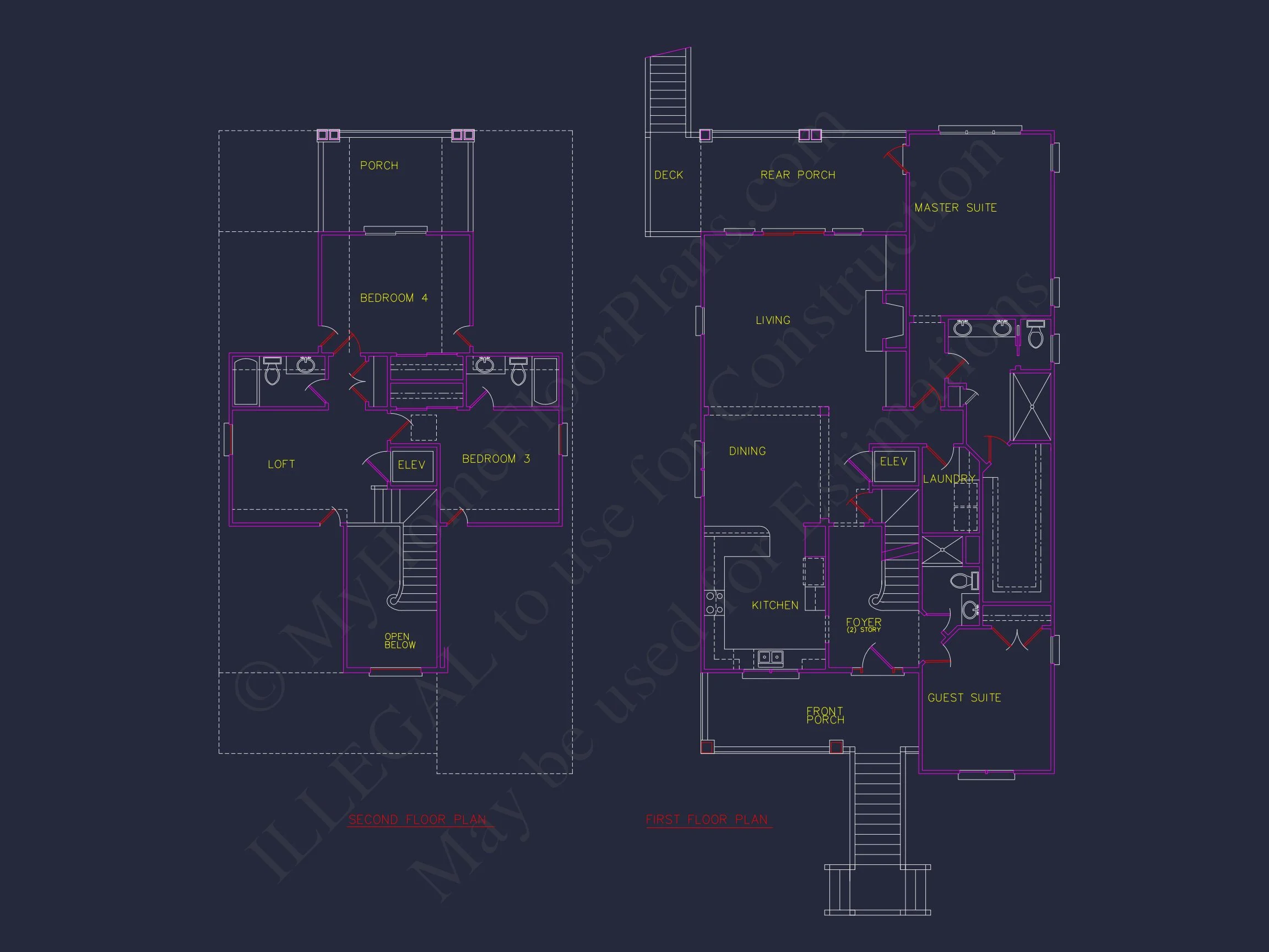 Warm Beach Coastal house Plan with Complete Architectural Designs