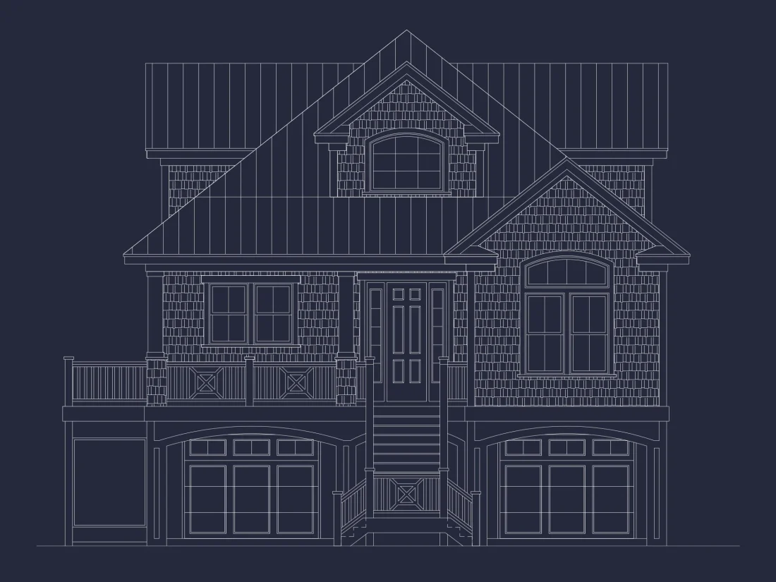 Warm Beach Coastal house Plan with Complete Architectural Designs