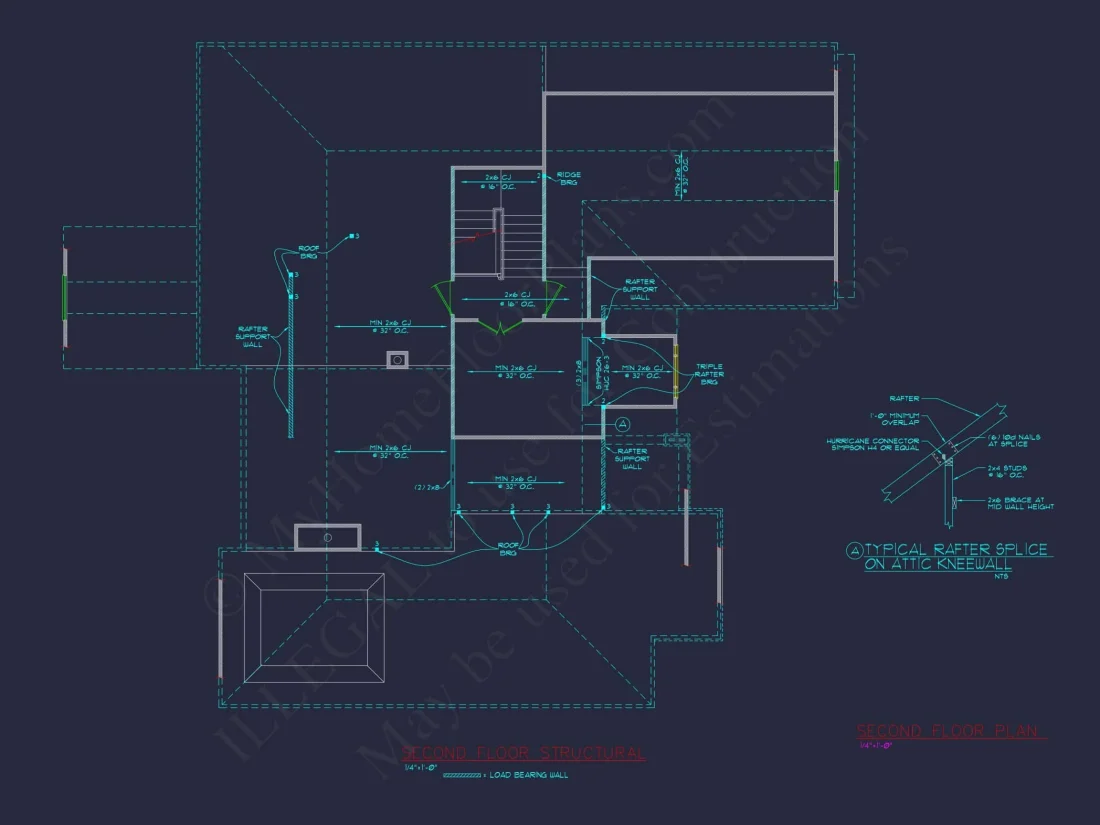 Charming Craftsman house Plan with 1.5 Floors and CAD Blueprints